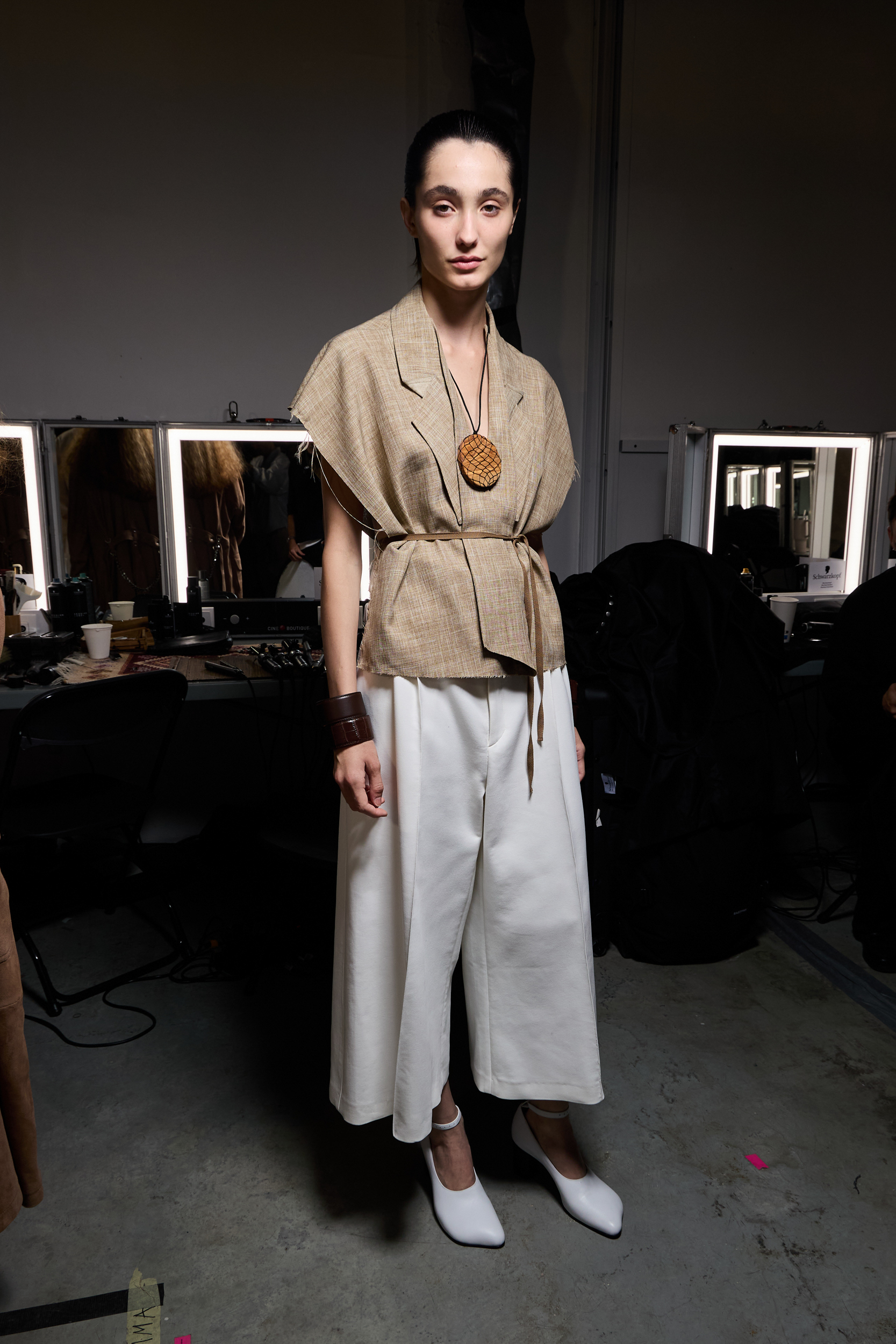 Niccolo Pasqualetti Spring 2025 Fashion Show Backstage