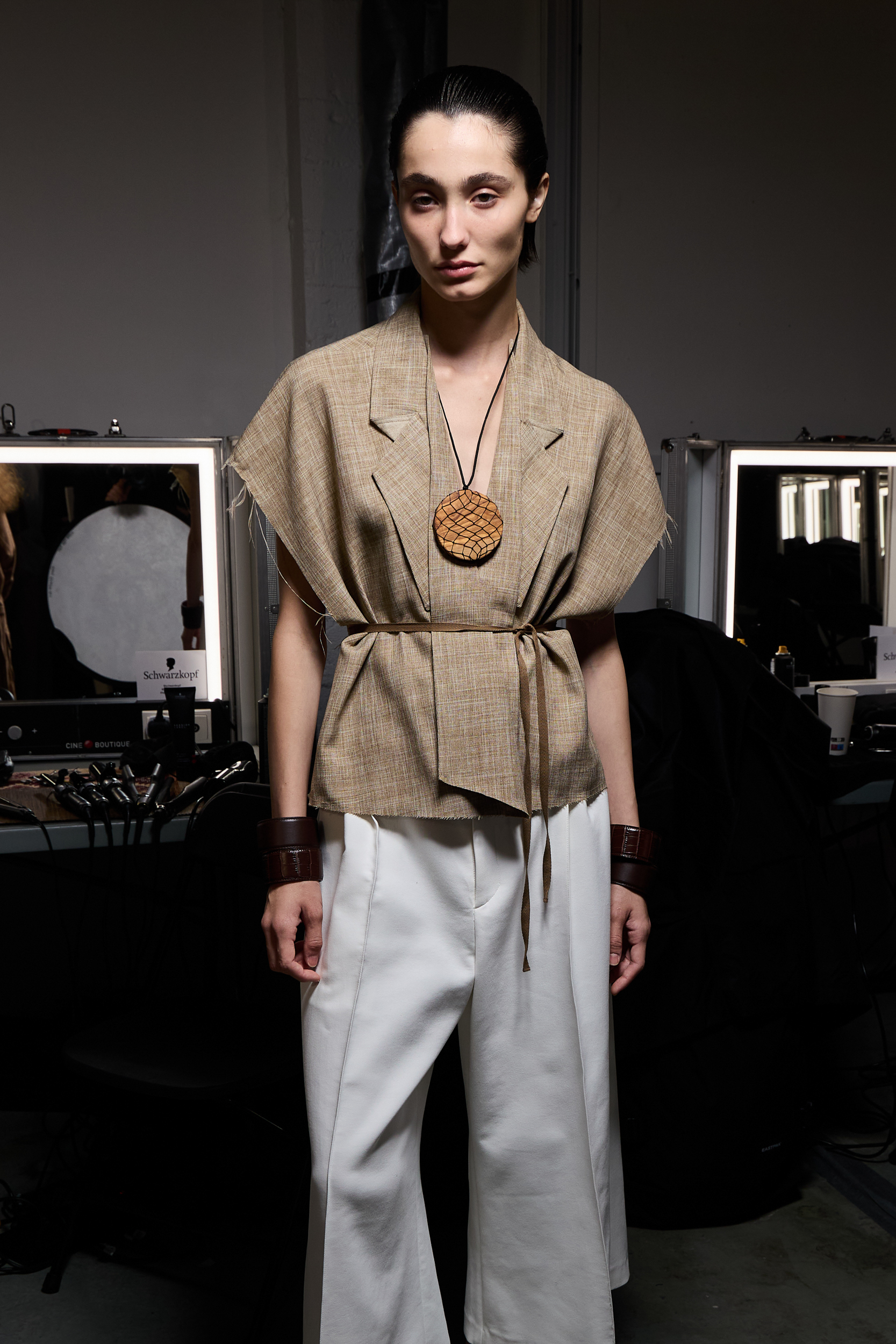 Niccolo Pasqualetti Spring 2025 Fashion Show Backstage