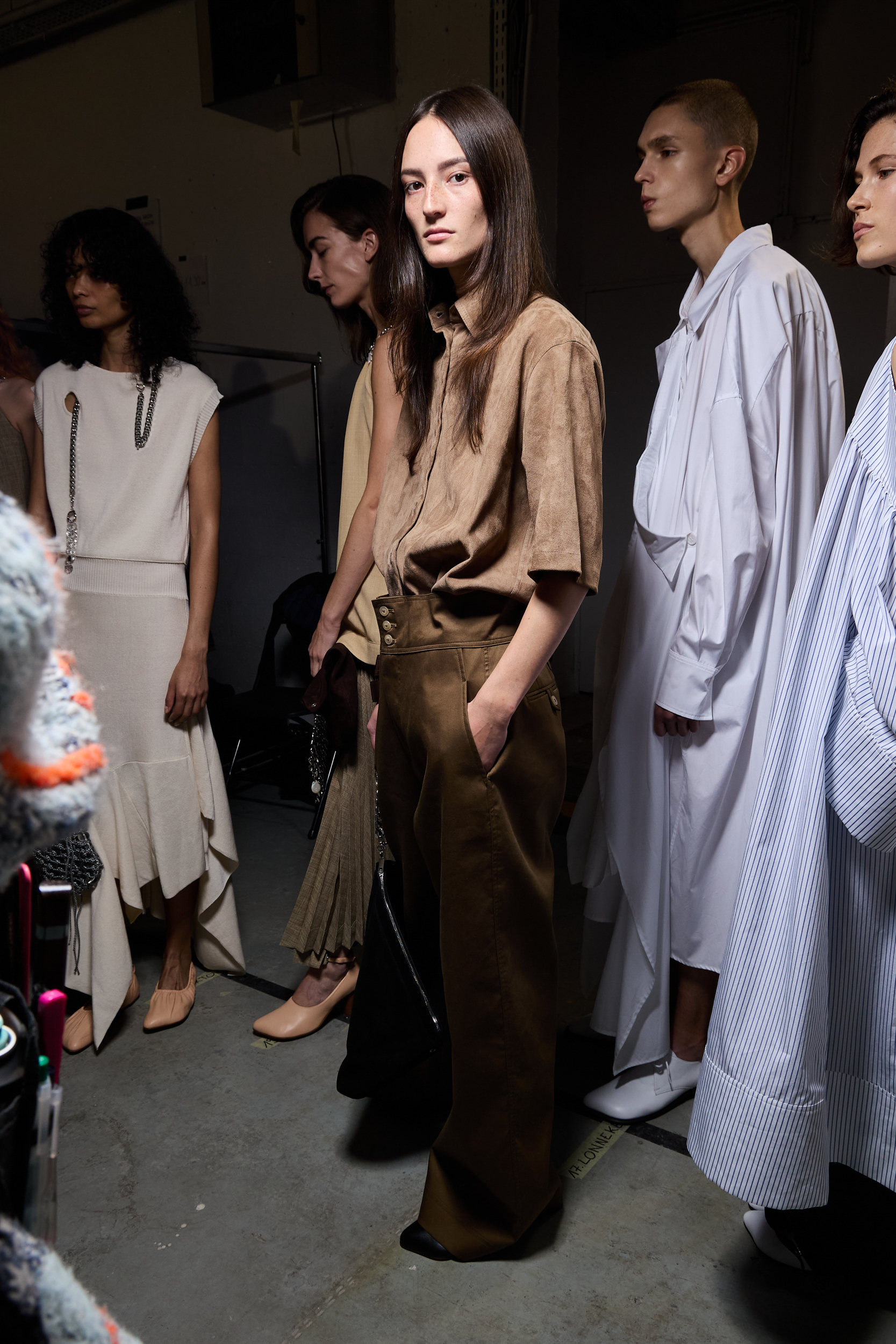 Niccolo Pasqualetti Spring 2025 Fashion Show Backstage