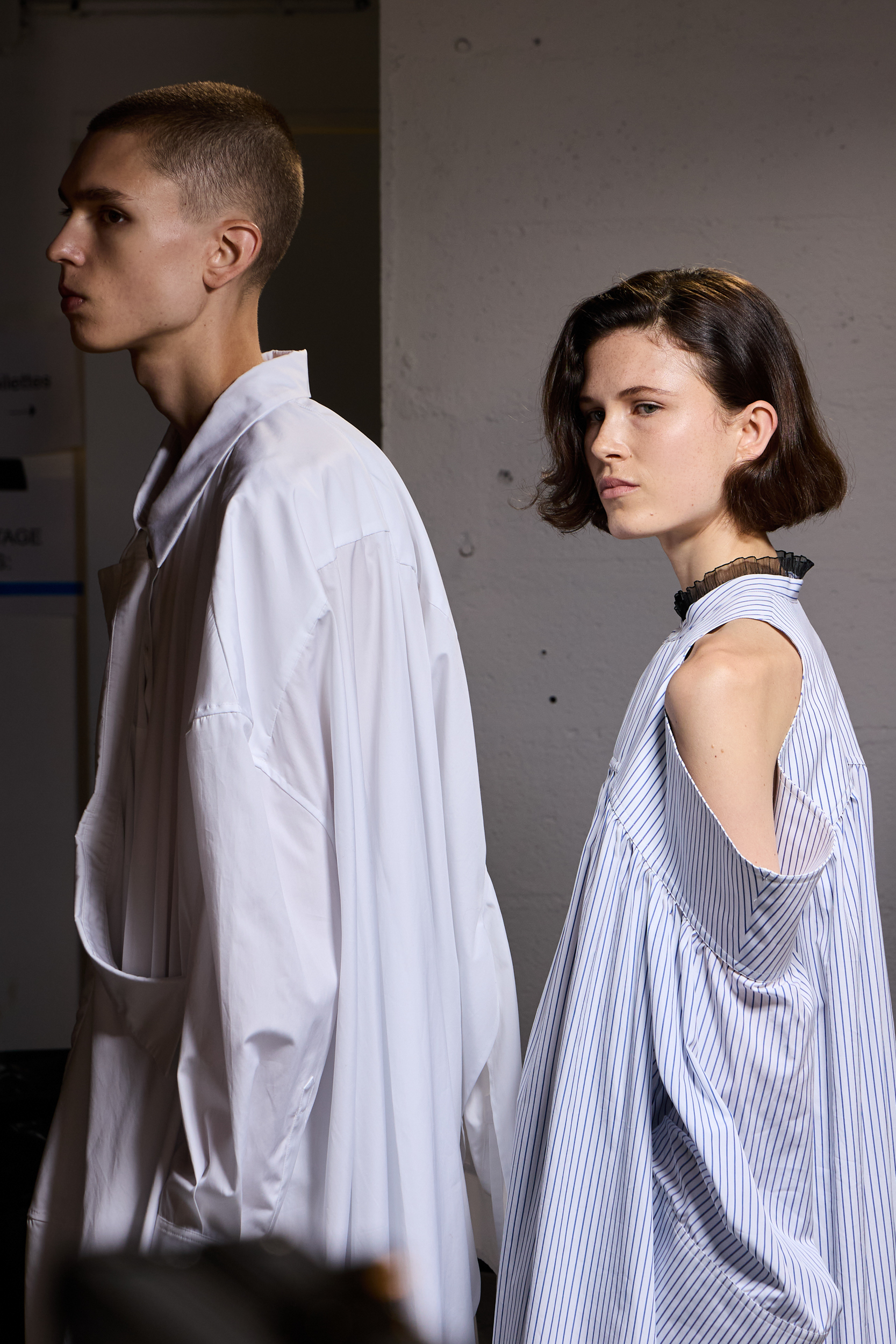 Niccolo Pasqualetti Spring 2025 Fashion Show Backstage