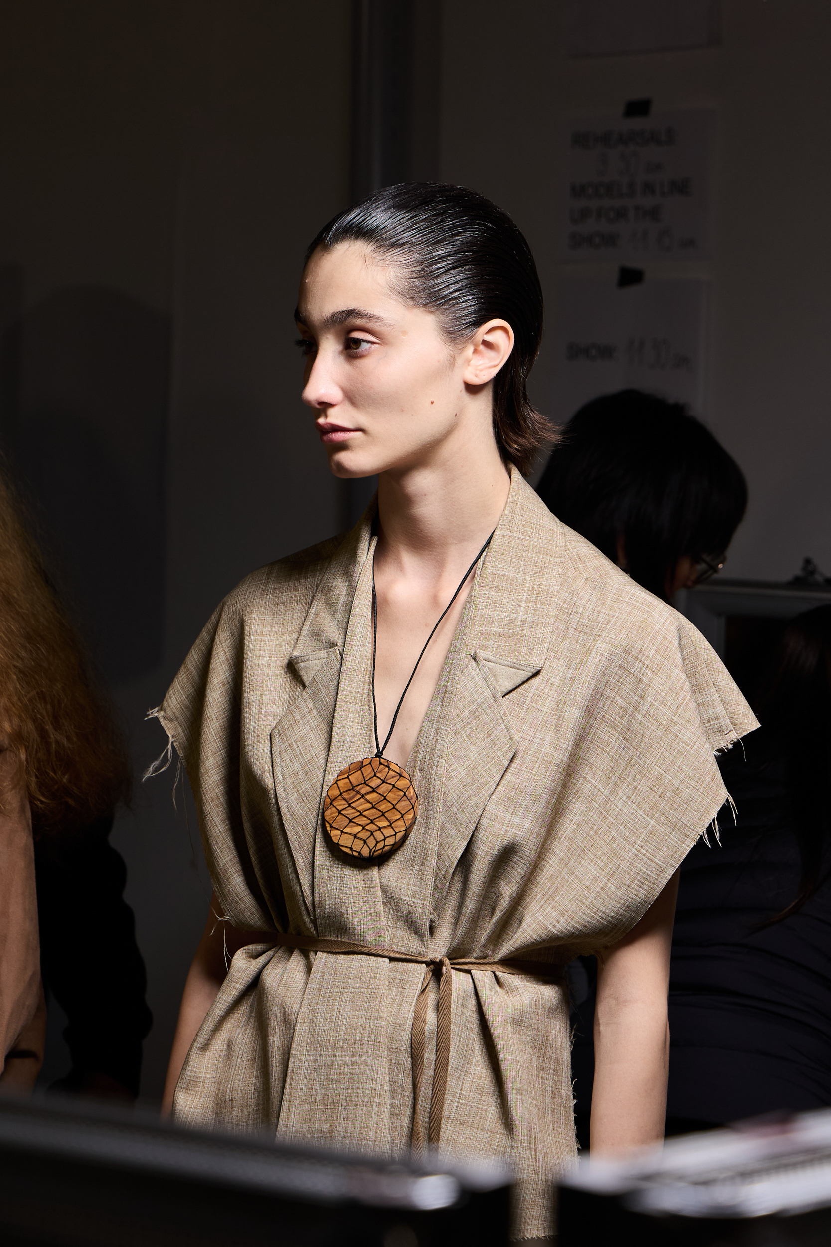 Niccolo Pasqualetti Spring 2025 Fashion Show Backstage