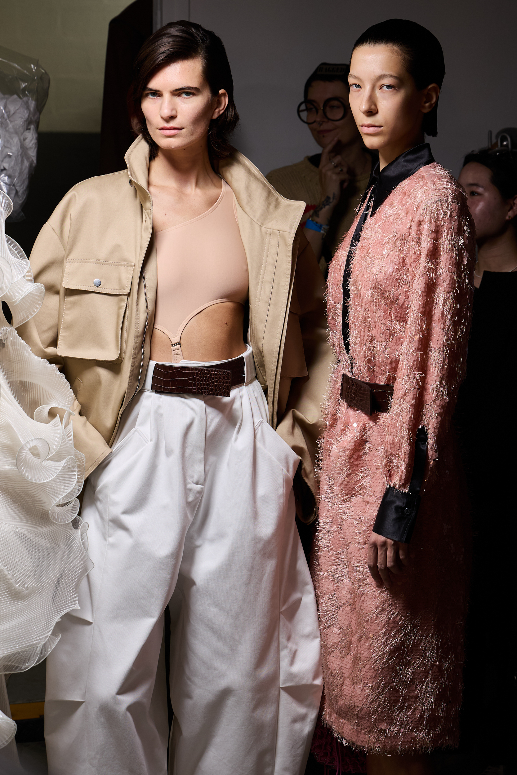 Niccolo Pasqualetti Spring 2025 Fashion Show Backstage