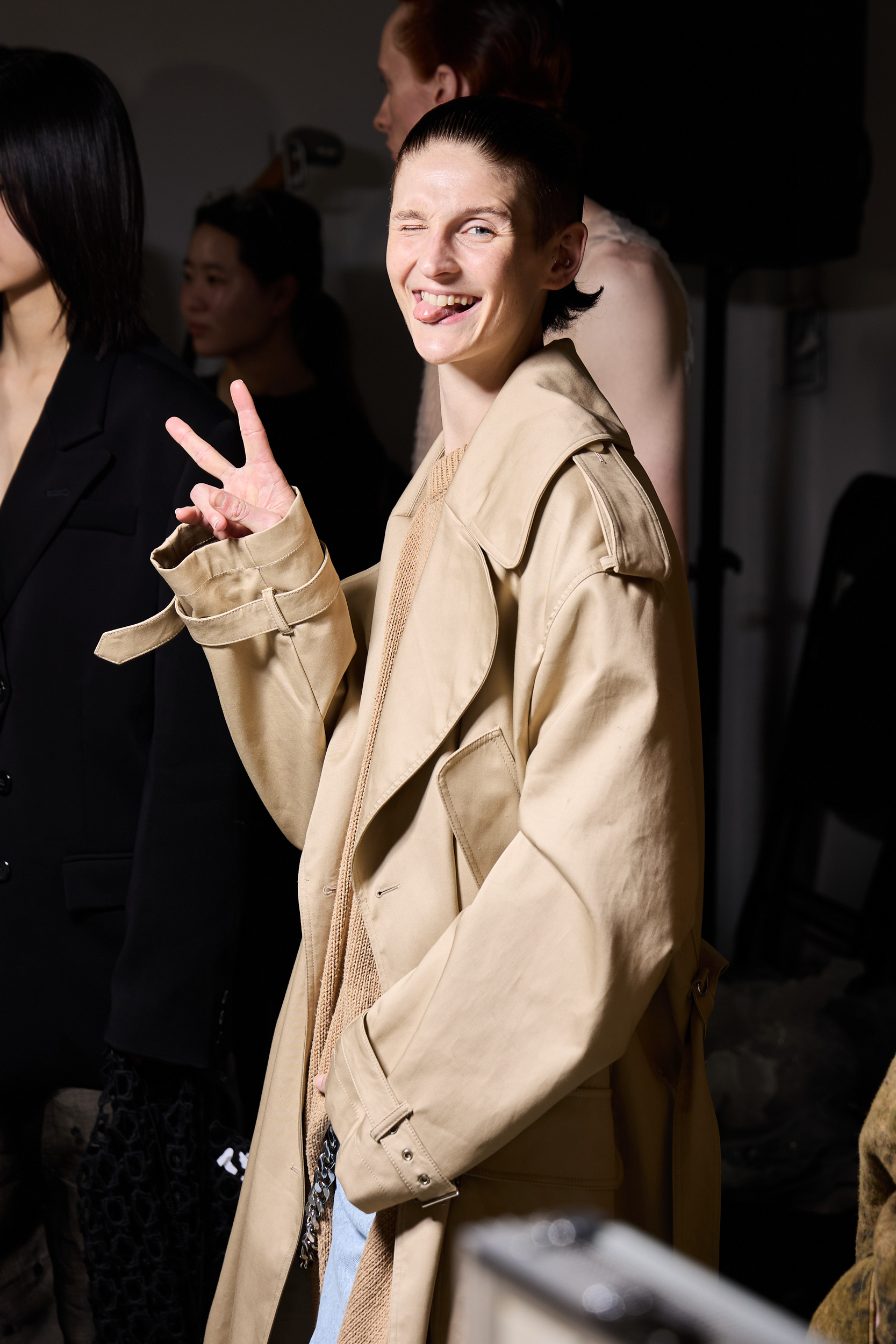 Niccolo Pasqualetti Spring 2025 Fashion Show Backstage