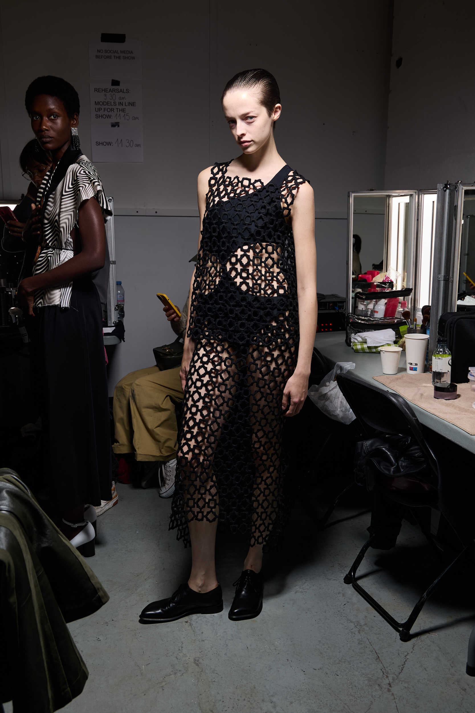 Niccolo Pasqualetti Spring 2025 Fashion Show Backstage