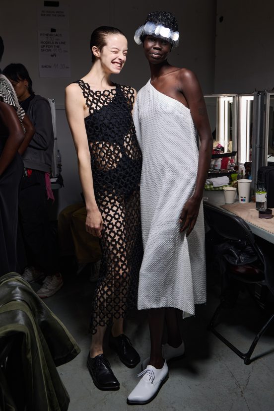 Niccolo Pasqualetti Spring 2025 Fashion Show Backstage