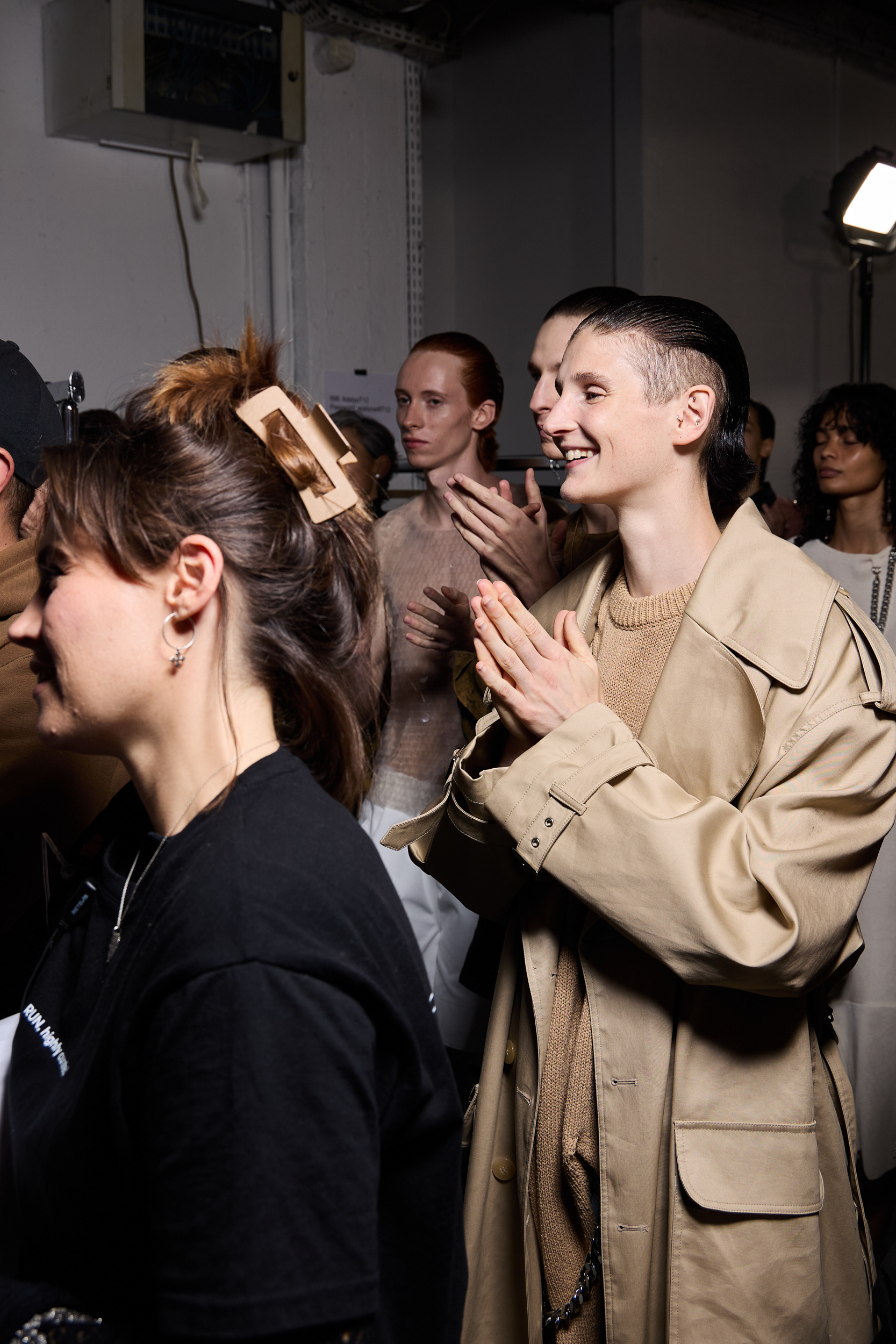 Niccolo Pasqualetti Spring 2025 Fashion Show Backstage