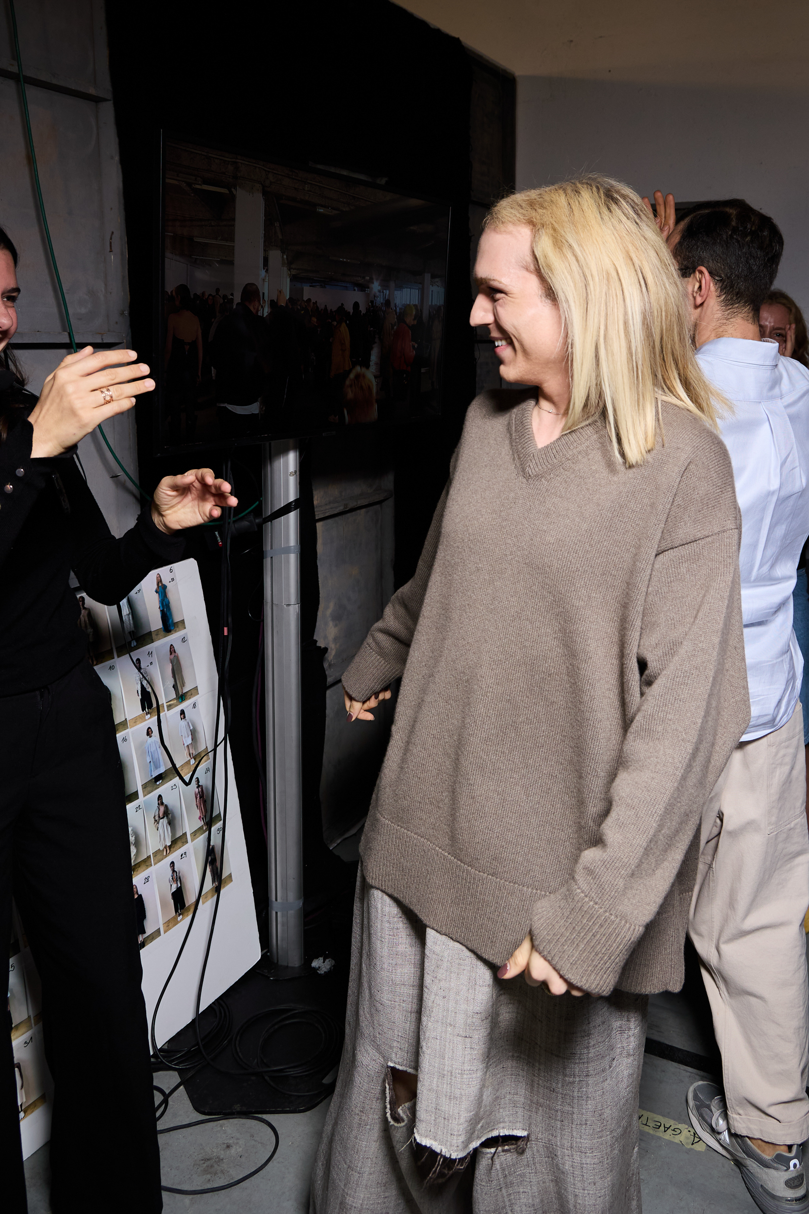 Niccolo Pasqualetti Spring 2025 Fashion Show Backstage