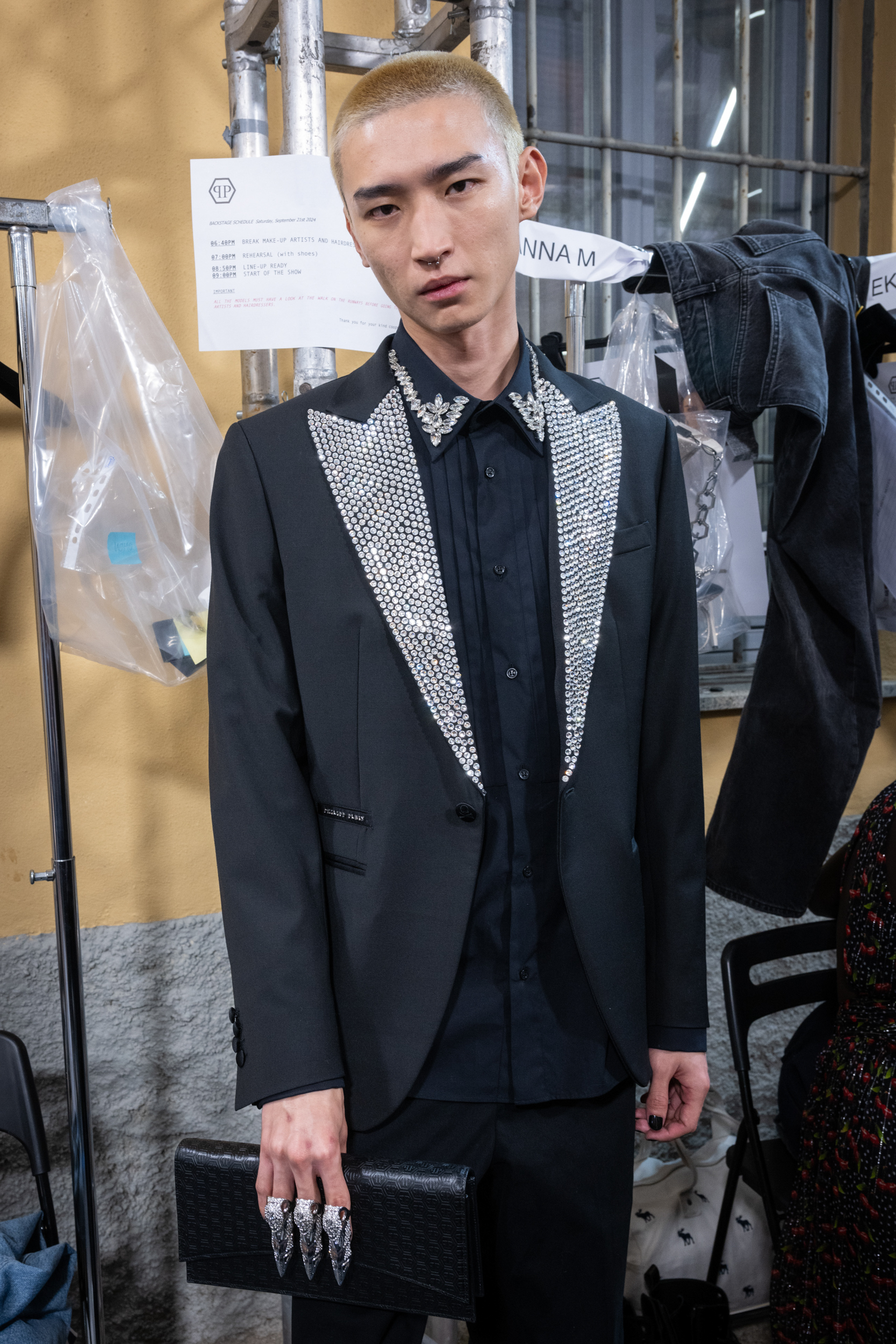 Philipp Plein Spring 2025 Fashion Show Backstage