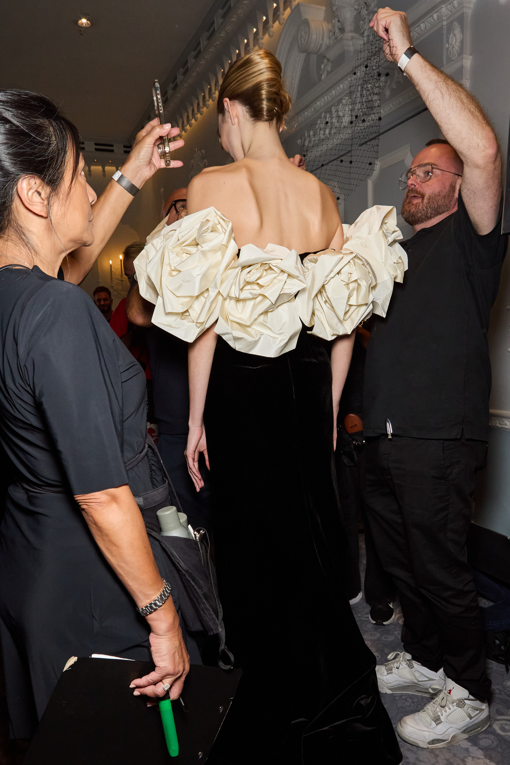 Richard Quinn Spring 2025 Fashion Show Backstage