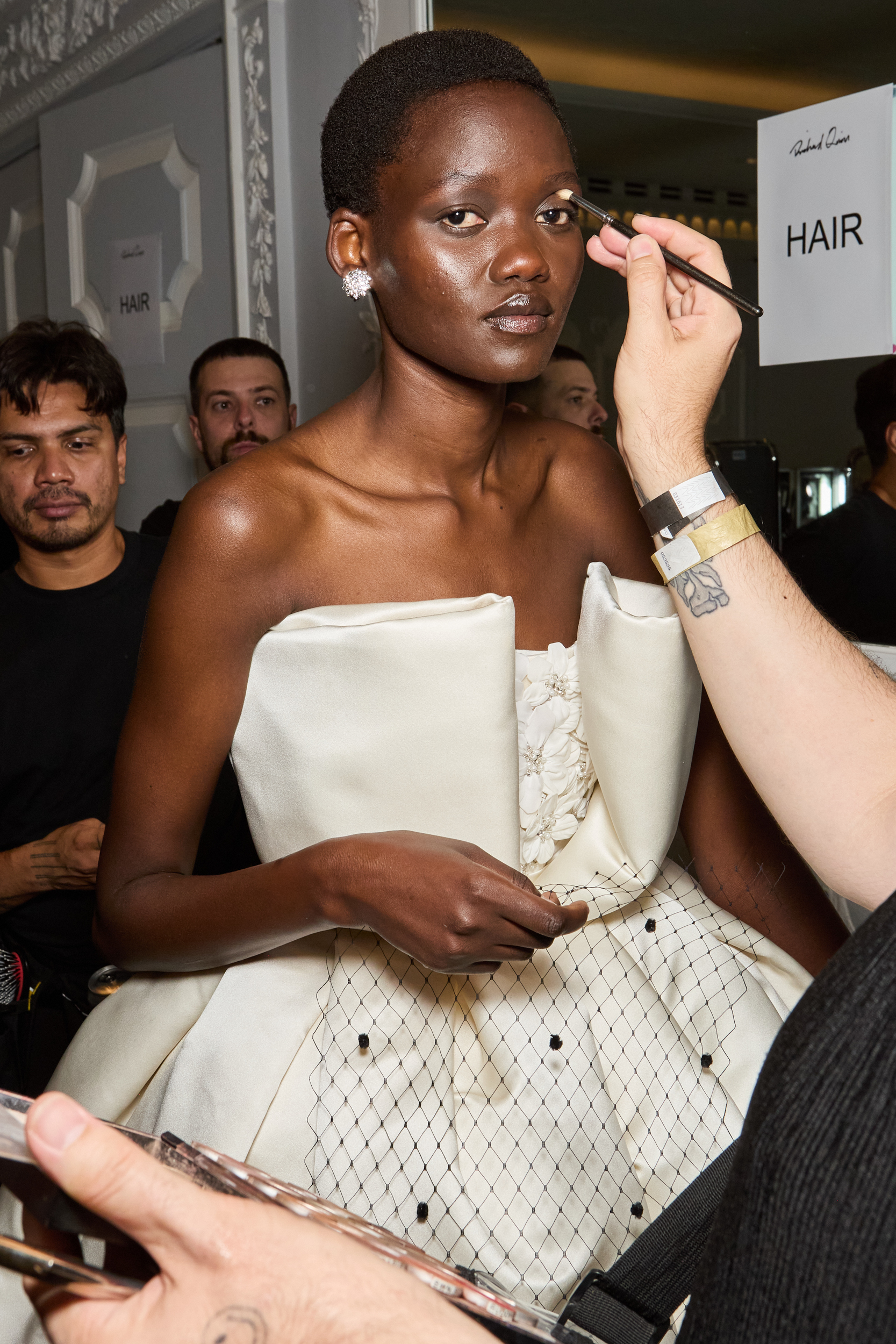 Richard Quinn Spring 2025 Fashion Show Backstage