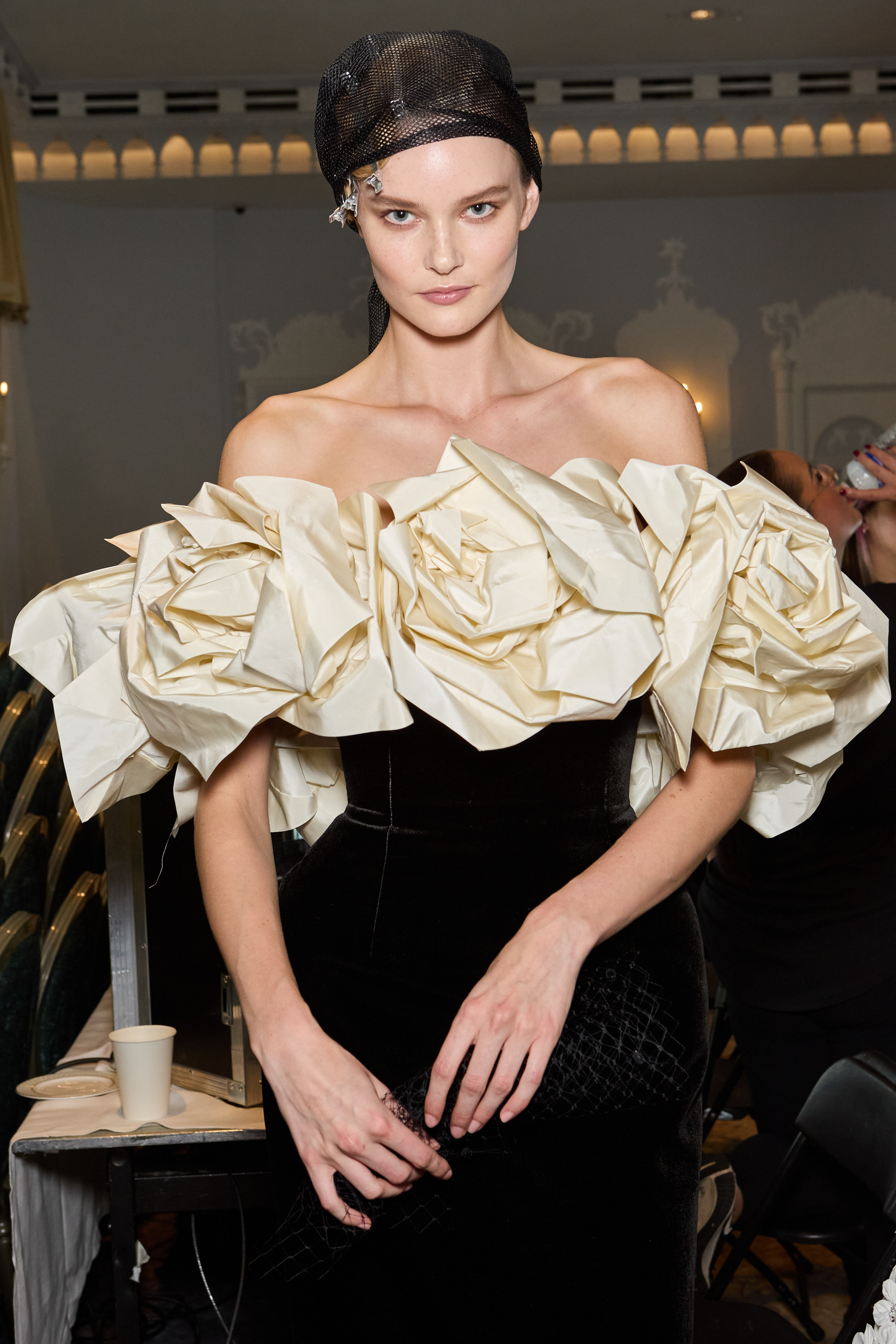 Richard Quinn Spring 2025 Fashion Show Backstage