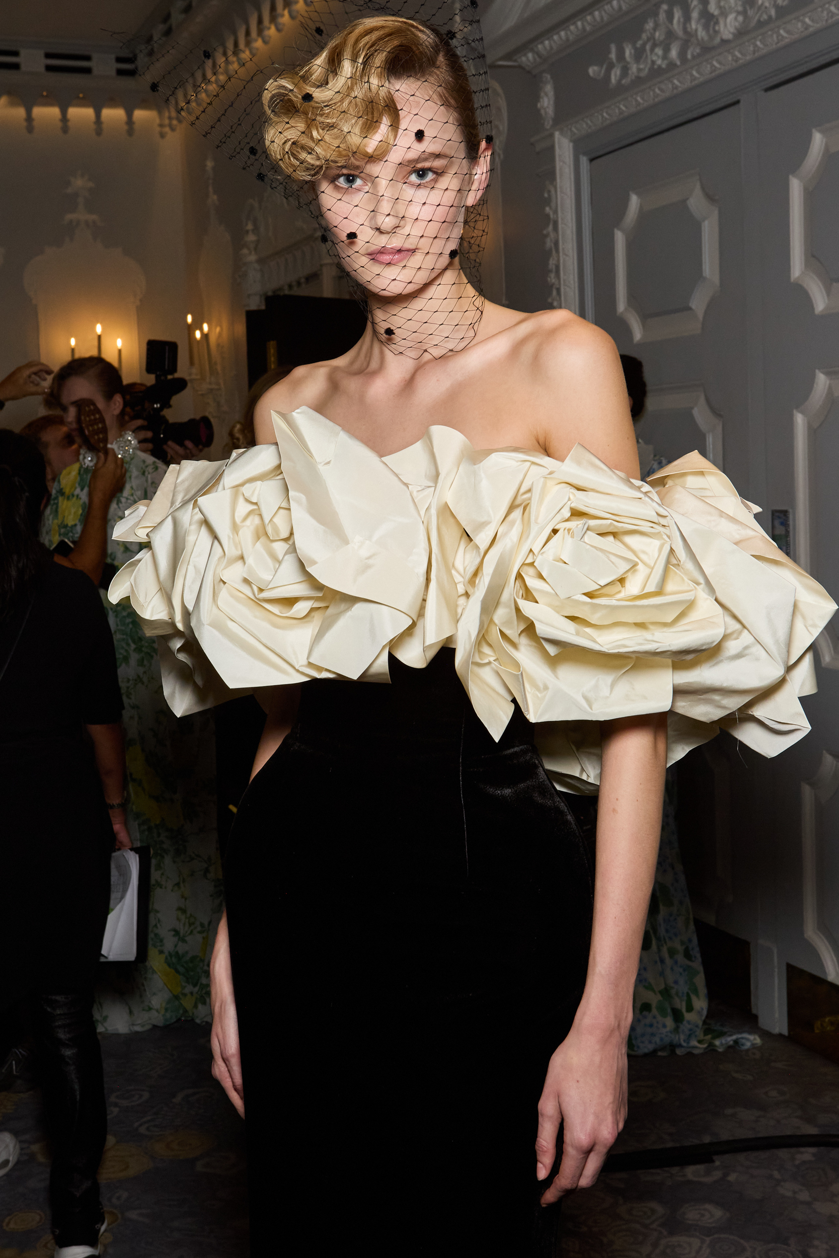 Richard Quinn Spring 2025 Fashion Show Backstage