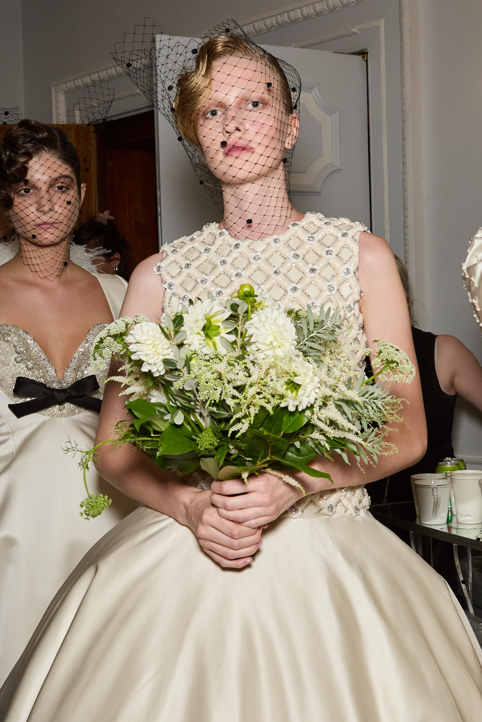 Richard Quinn Spring 2025 Fashion Show Backstage