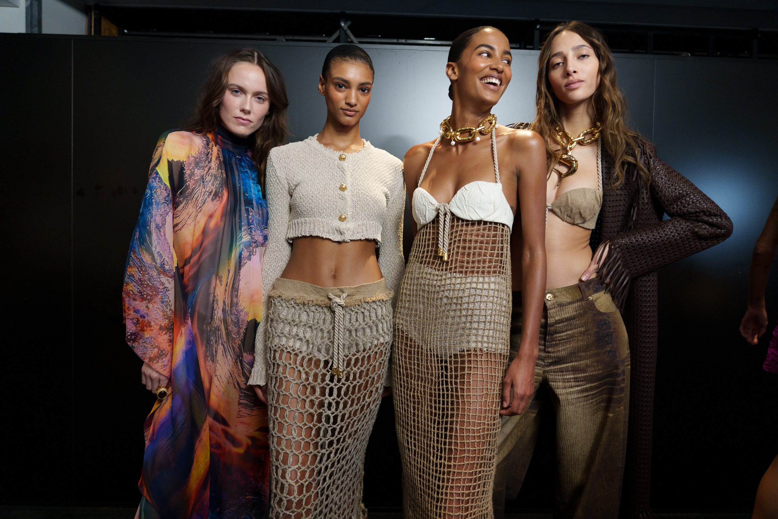 Roberto Cavalli Spring 2025 Fashion Show Backstage