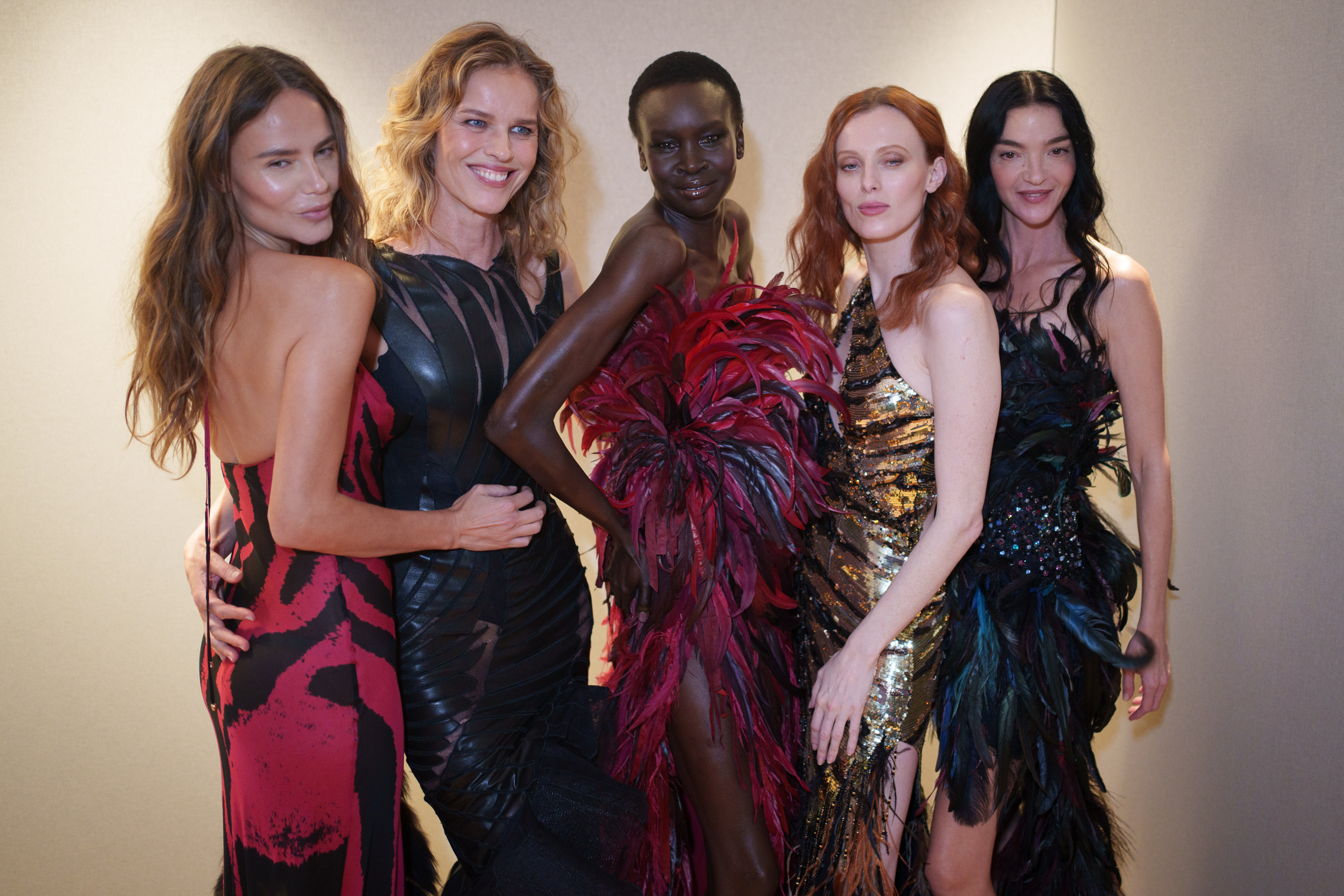 Roberto Cavalli Spring 2025 Fashion Show Backstage