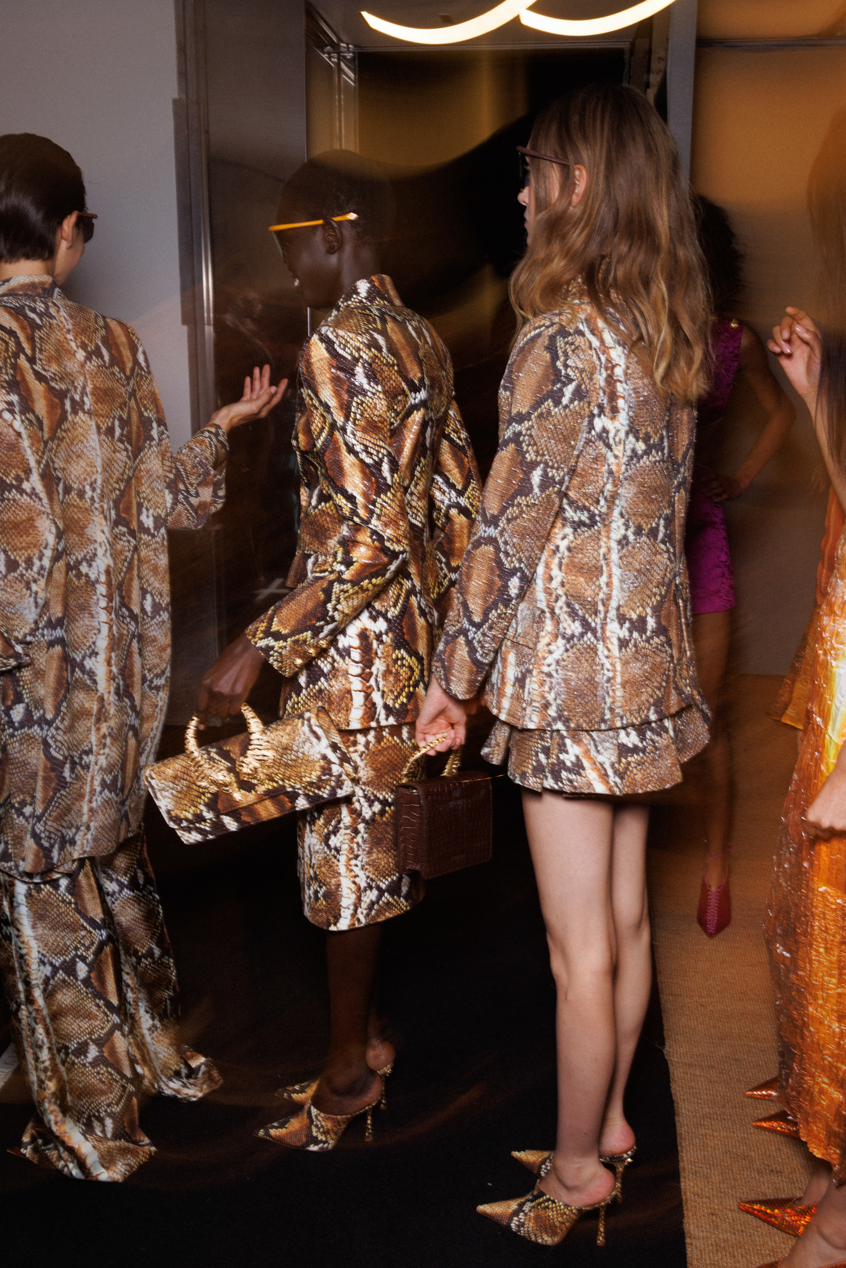 Roberto Cavalli Spring 2025 Fashion Show Backstage