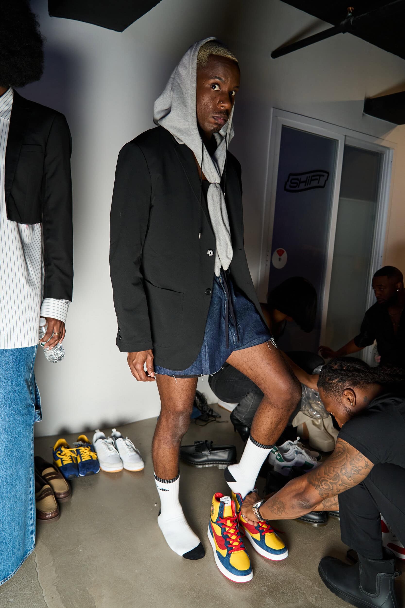 Romeo Hunte Spring 2025 Fashion Show Backstage