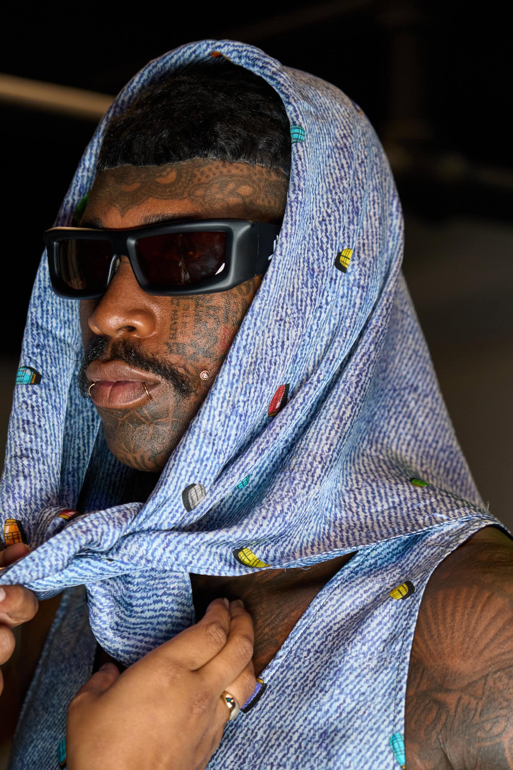 Romeo Hunte Spring 2025 Fashion Show Backstage
