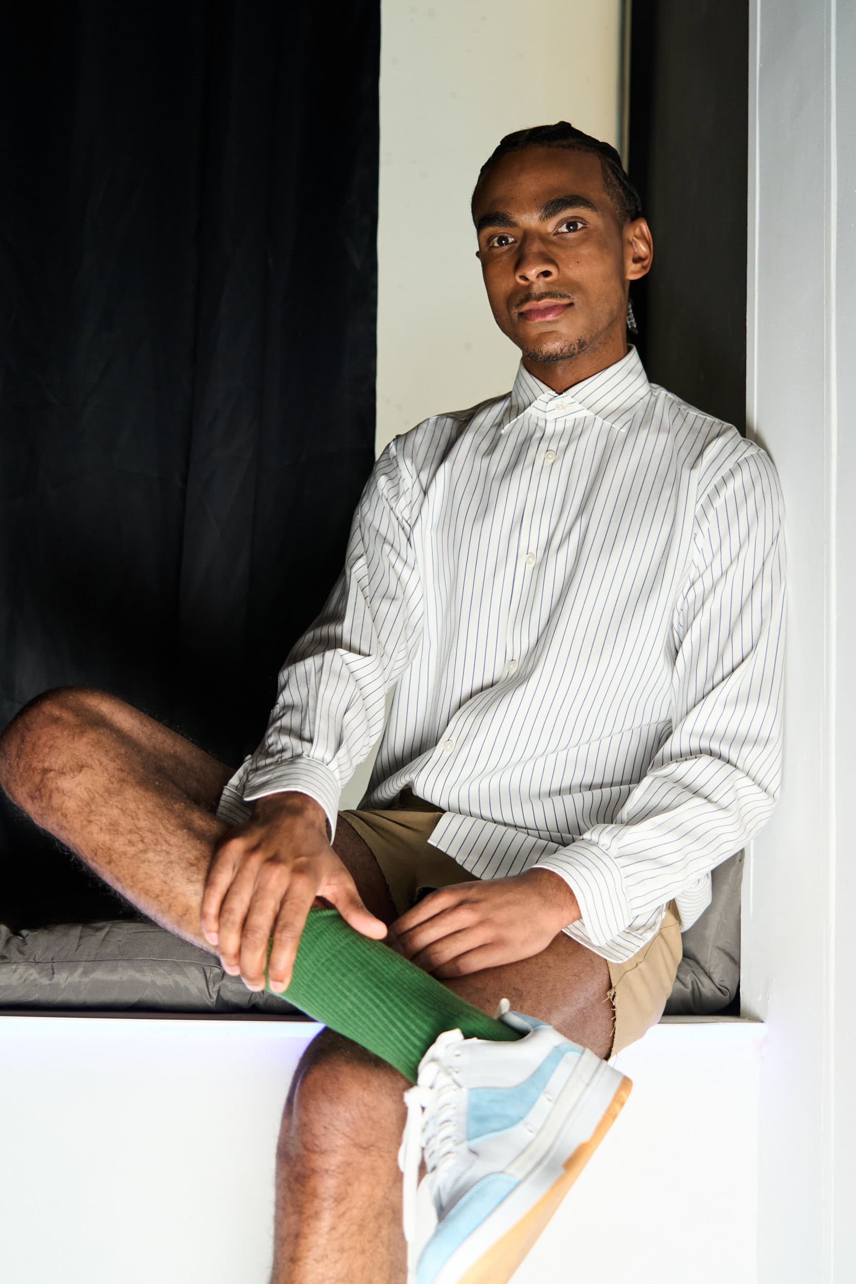 Romeo Hunte Spring 2025 Fashion Show Backstage