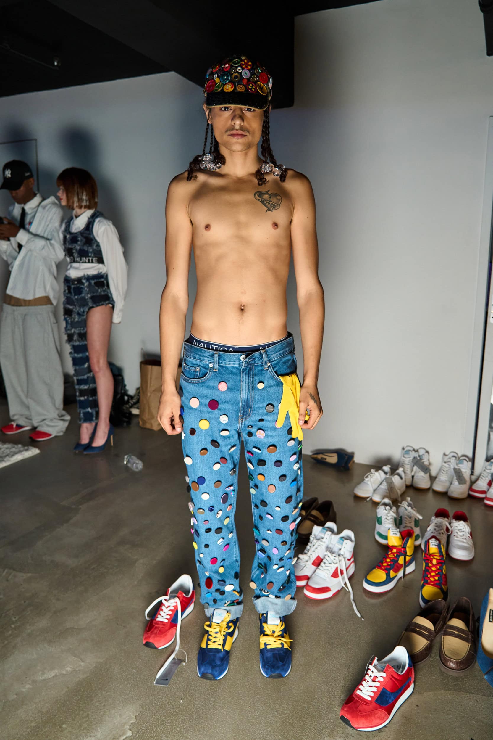 Romeo Hunte Spring 2025 Fashion Show Backstage