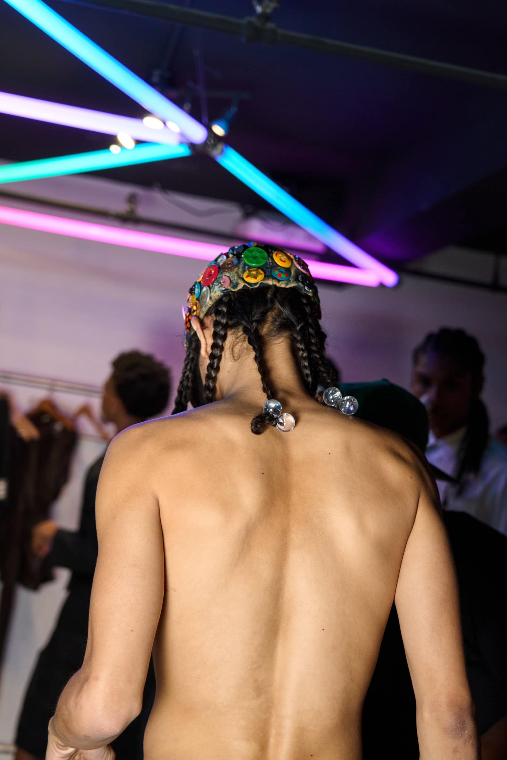 Romeo Hunte Spring 2025 Fashion Show Backstage