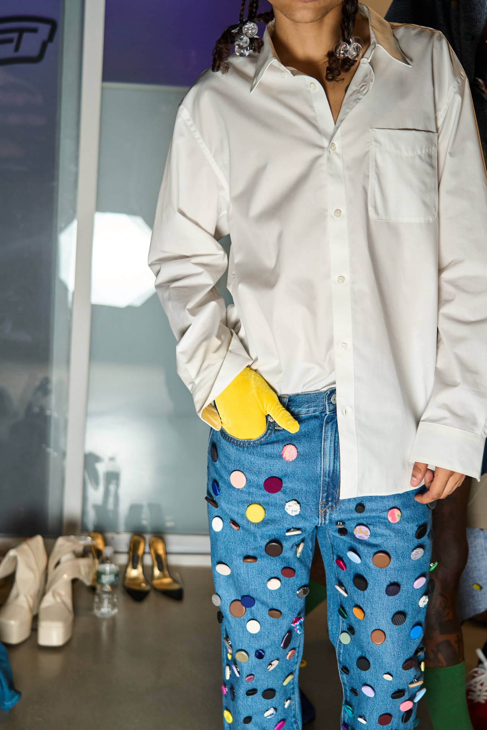 Romeo Hunte Spring 2025 Fashion Show Backstage