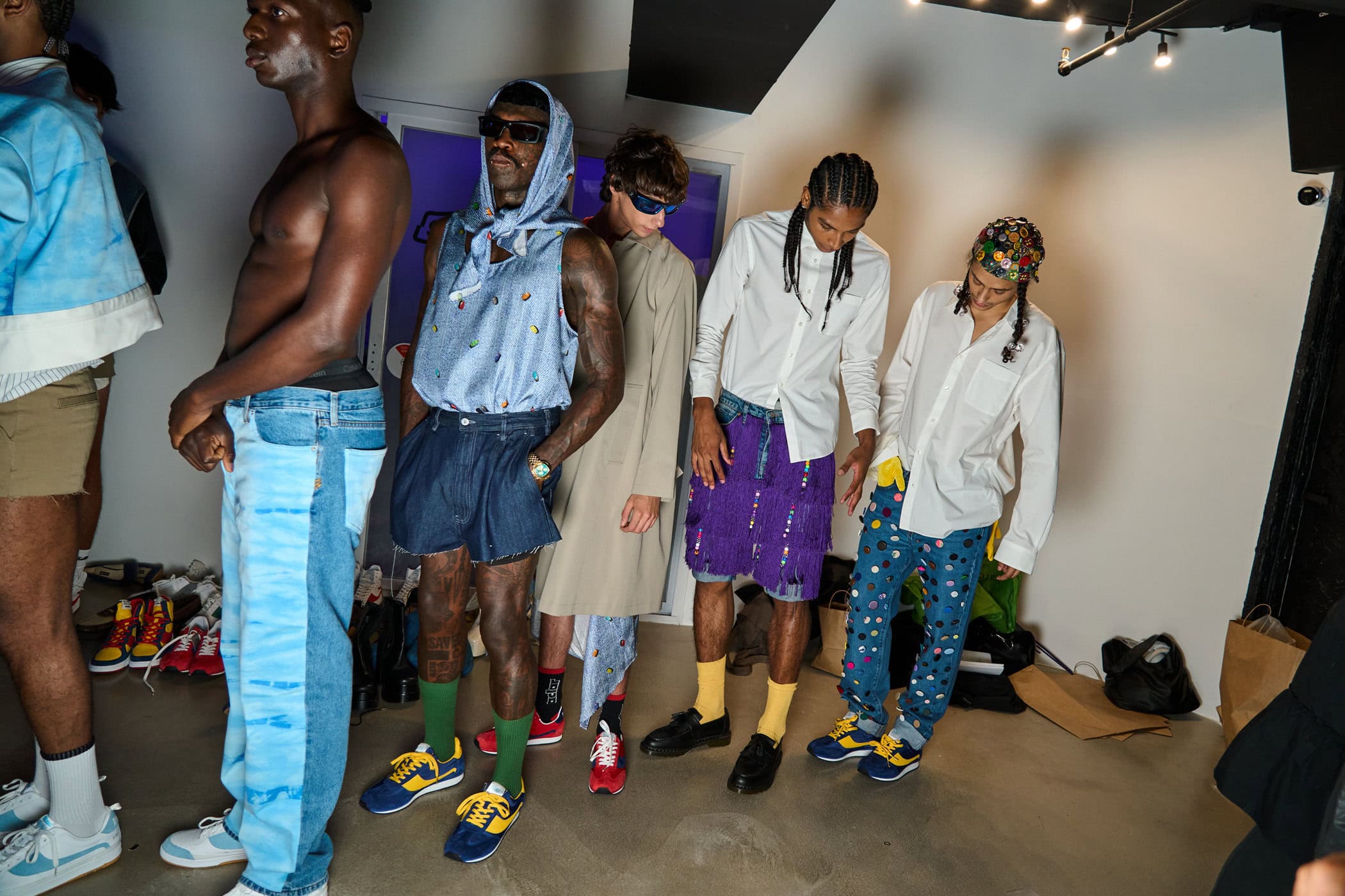Romeo Hunte Spring 2025 Fashion Show Backstage