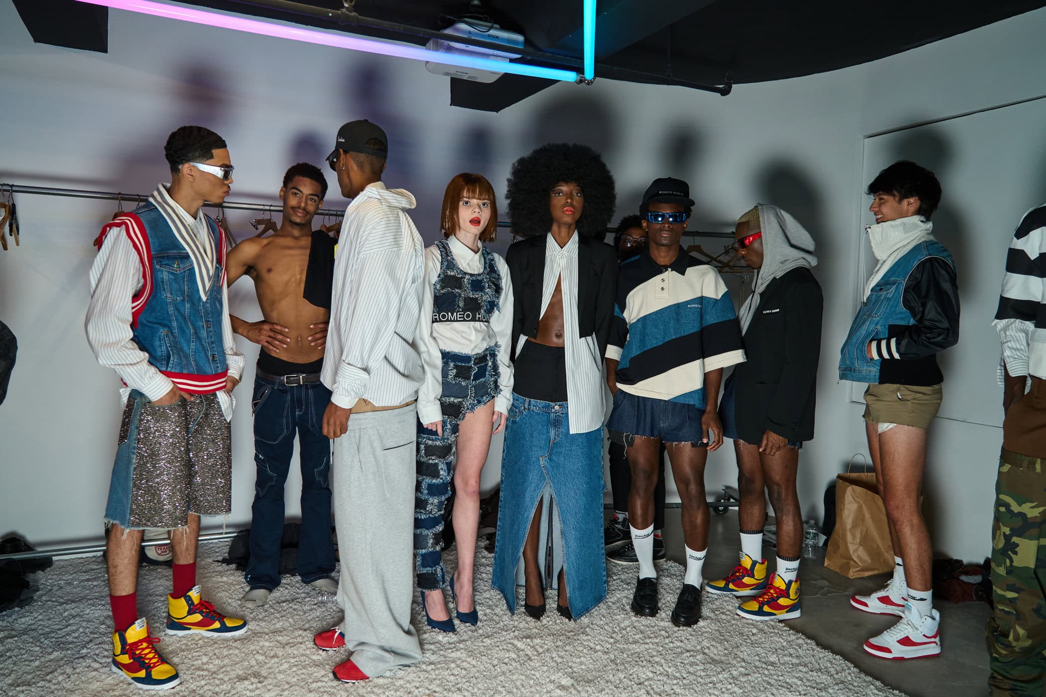 Romeo Hunte Spring 2025 Fashion Show Backstage