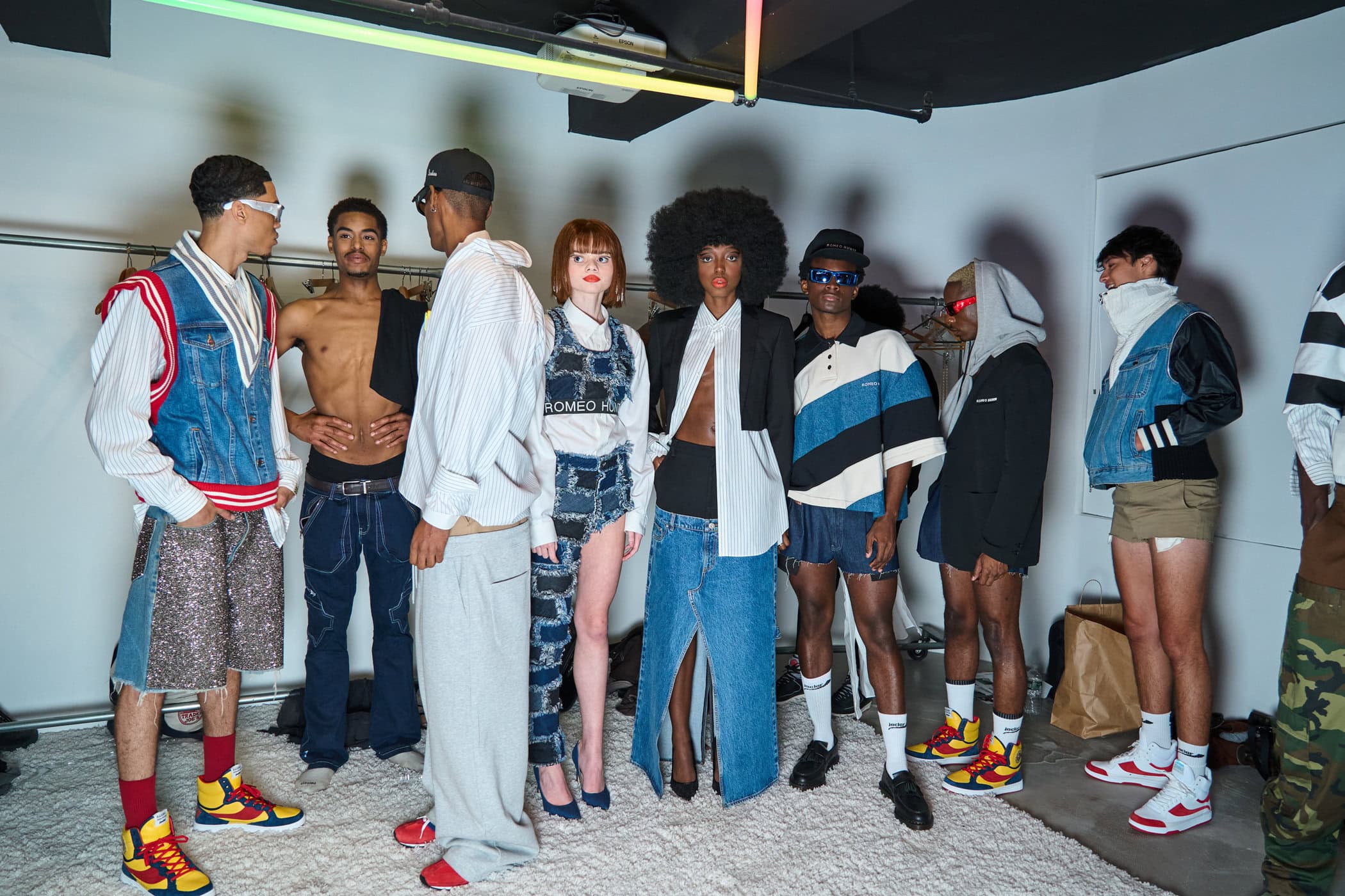 Romeo Hunte Spring 2025 Fashion Show Backstage