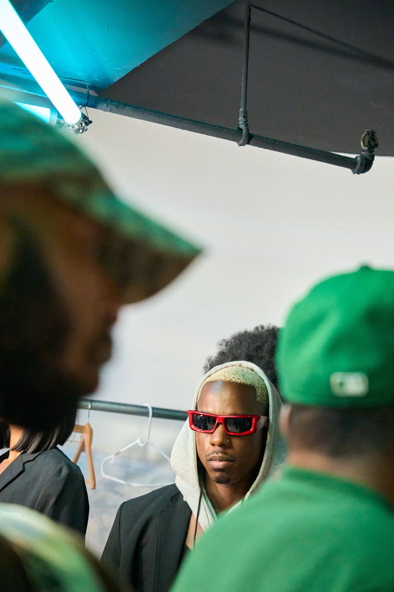 Romeo Hunte Spring 2025 Fashion Show Backstage