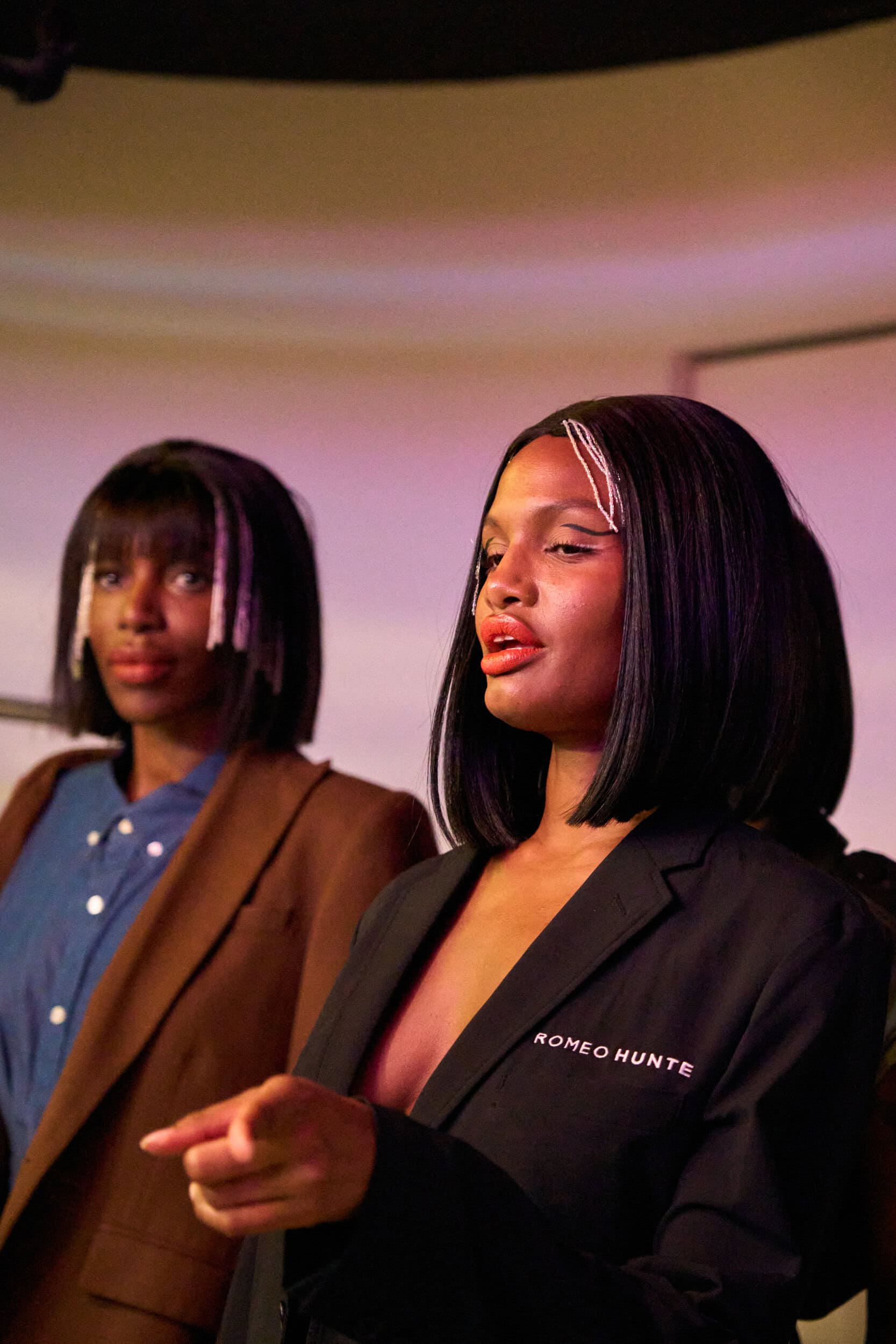 Romeo Hunte Spring 2025 Fashion Show Backstage