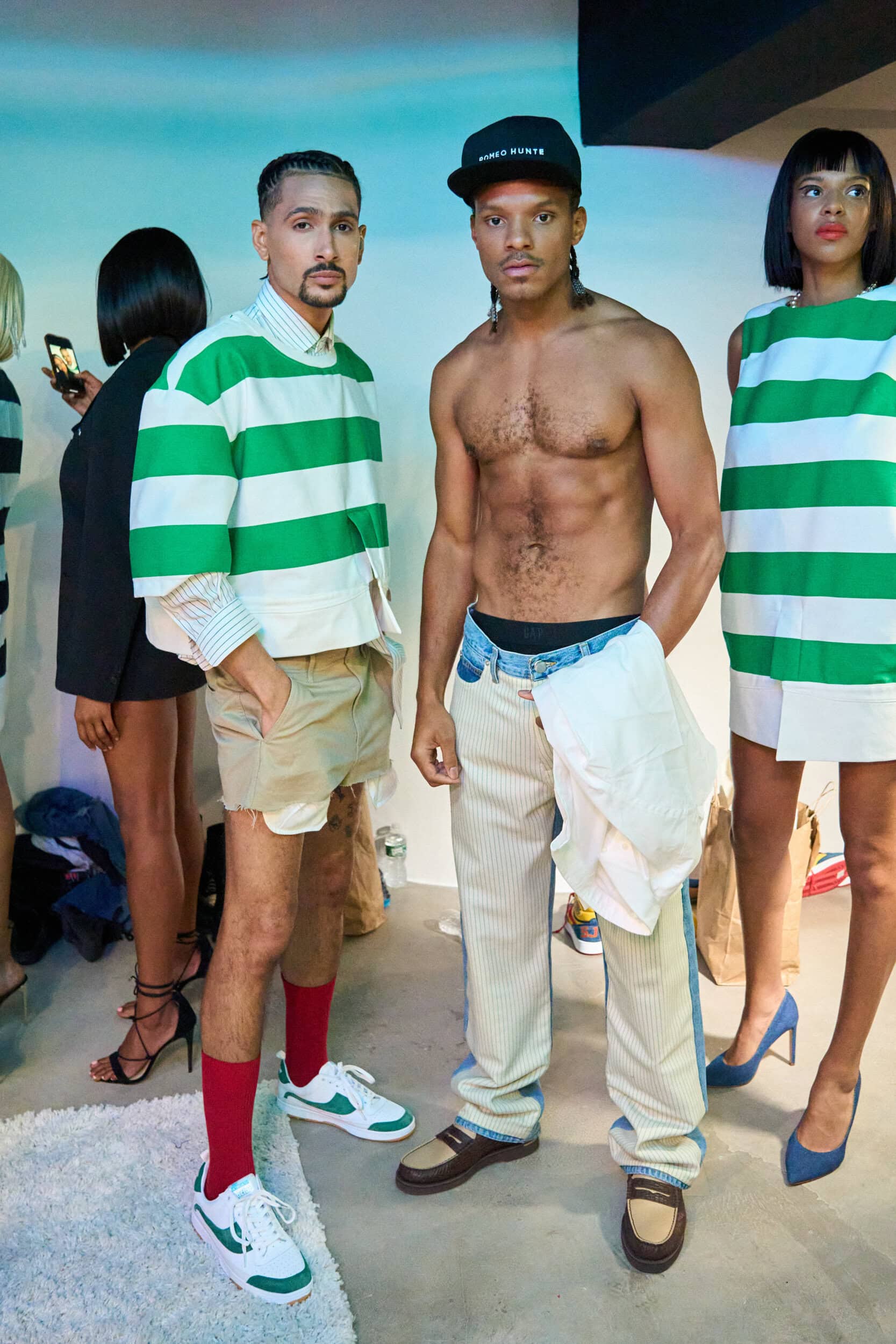 Romeo Hunte Spring 2025 Fashion Show Backstage
