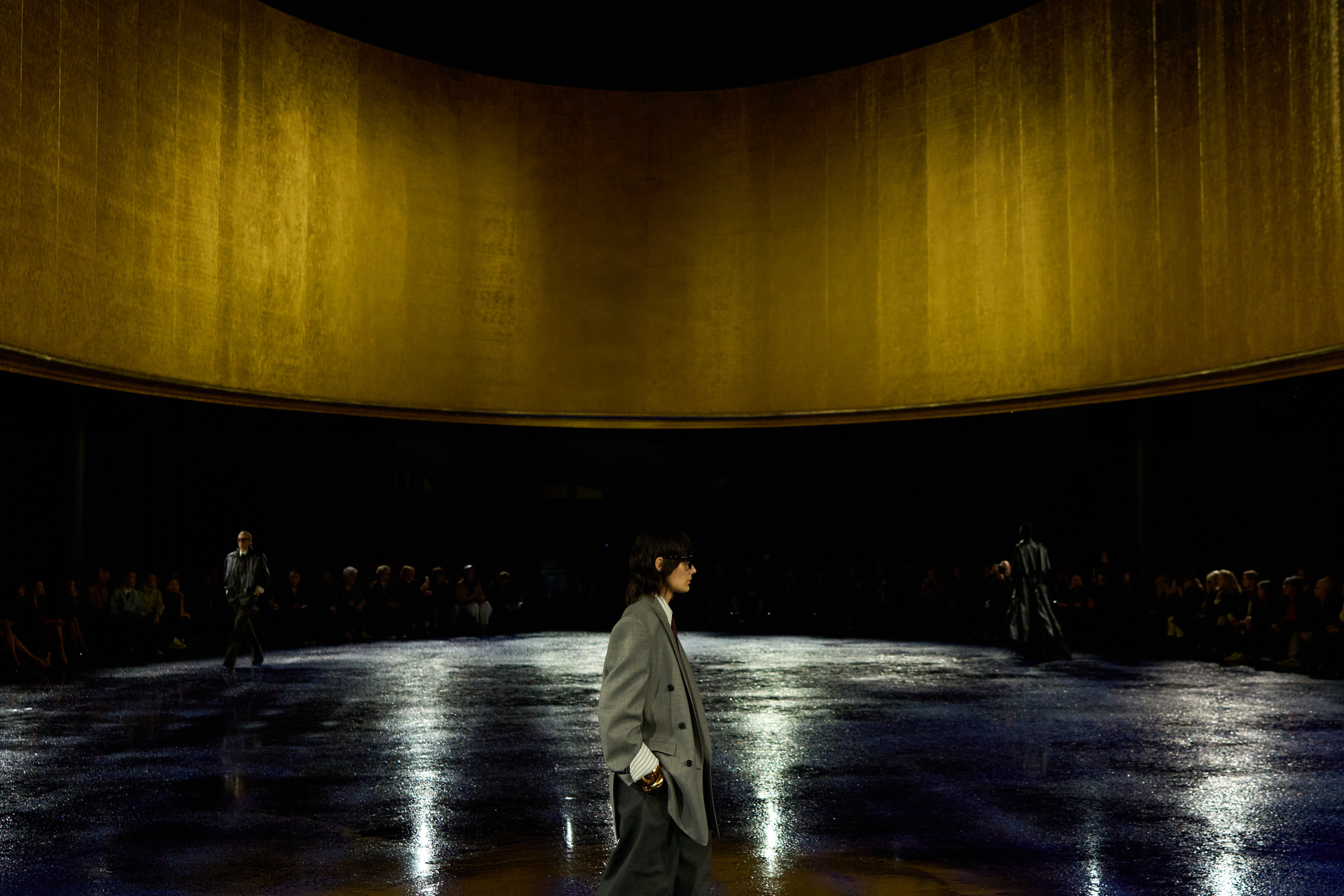 Saint Laurent Spring 2025 Fashion Show Atmosphere