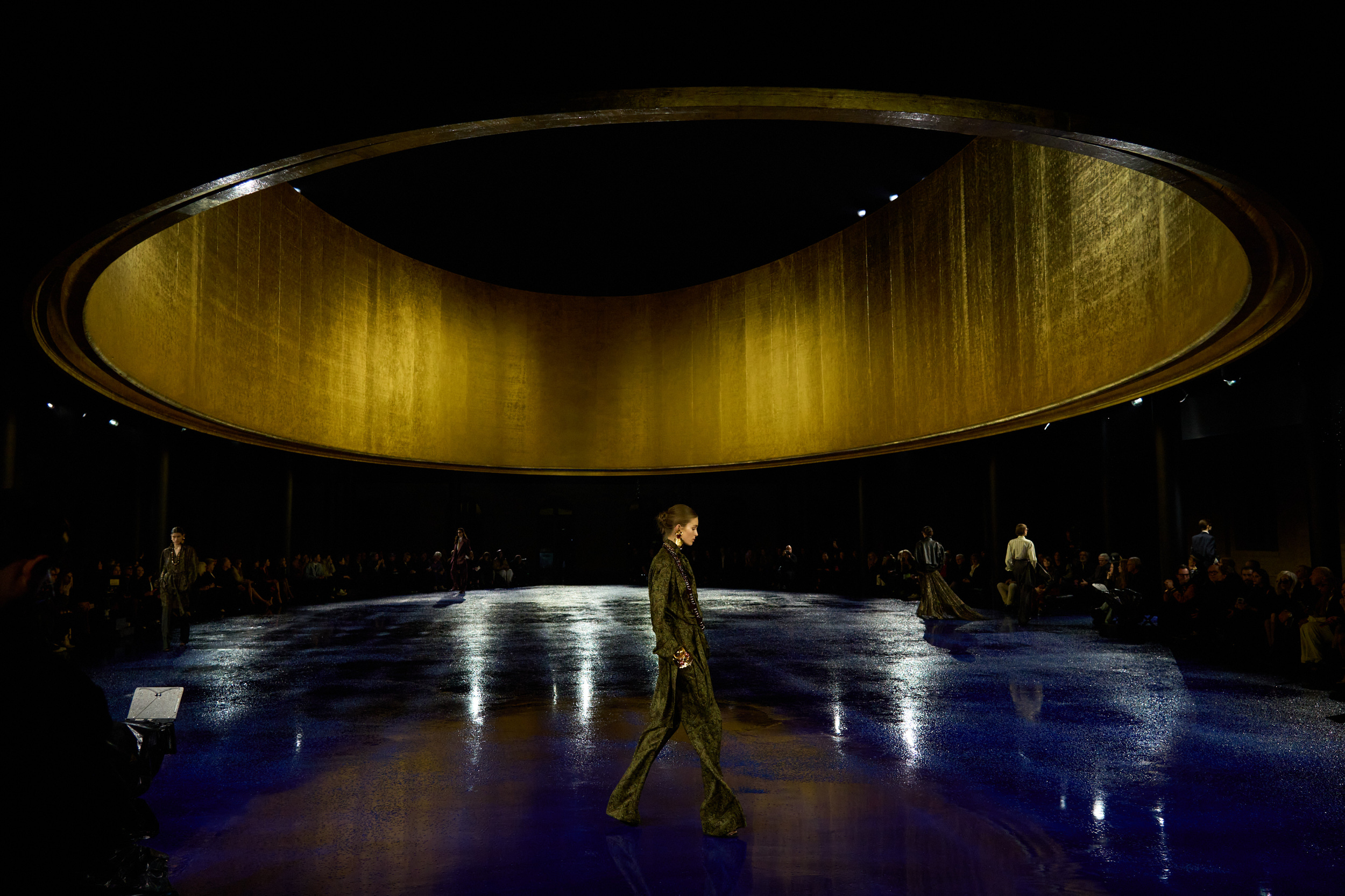 Saint Laurent Spring 2025 Fashion Show Atmosphere