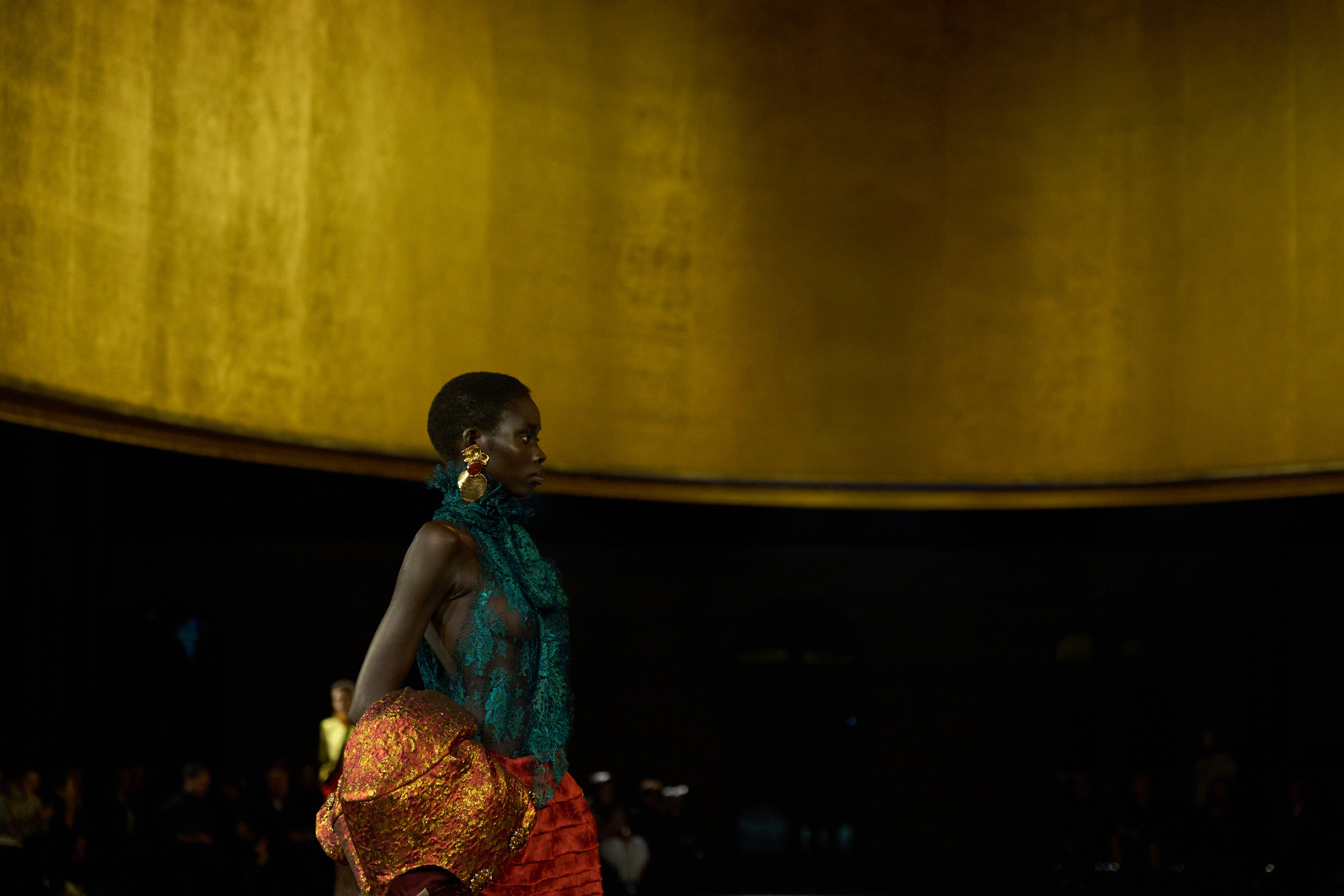 Saint Laurent Spring 2025 Fashion Show Atmosphere