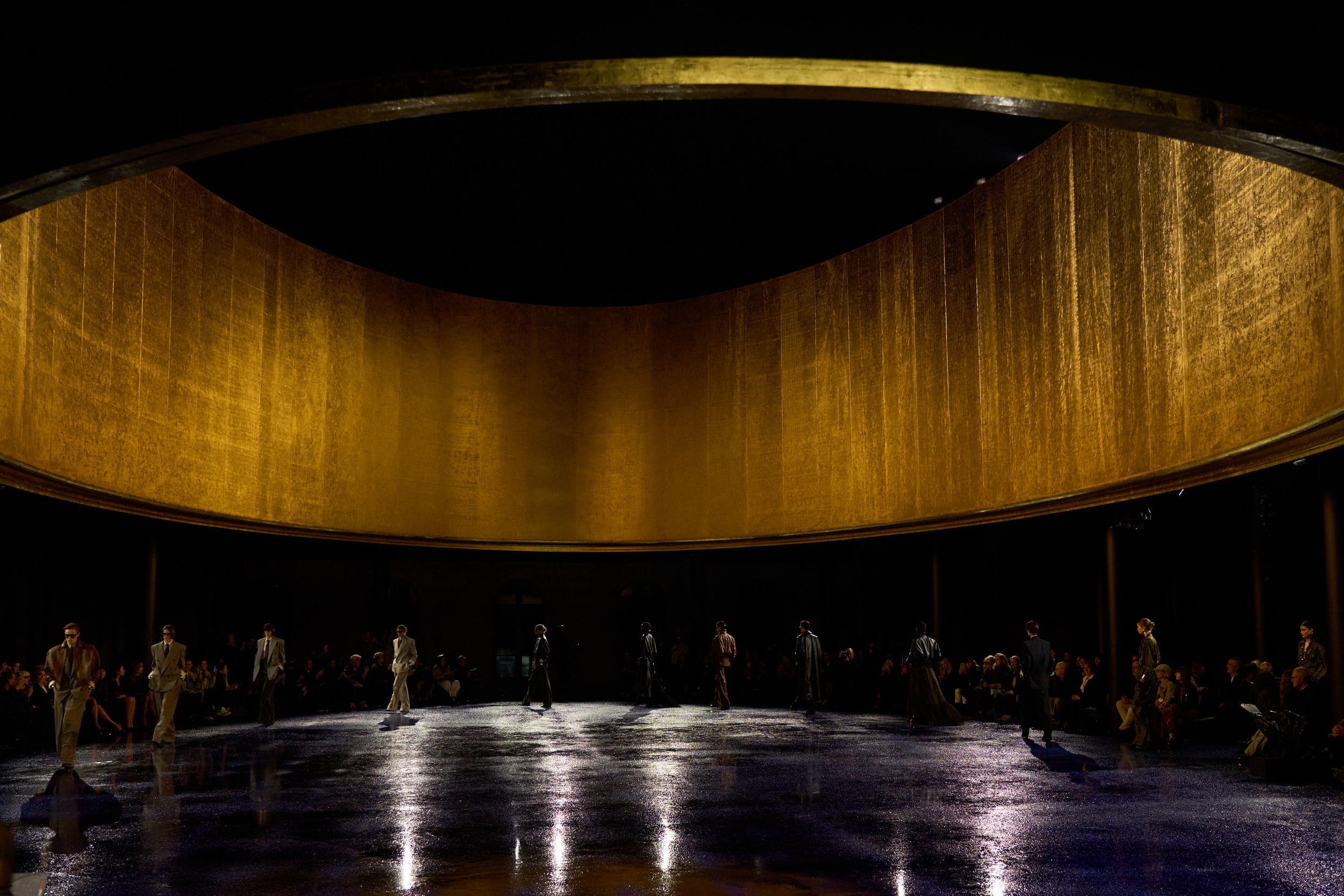 Saint Laurent Spring 2025 Fashion Show Atmosphere