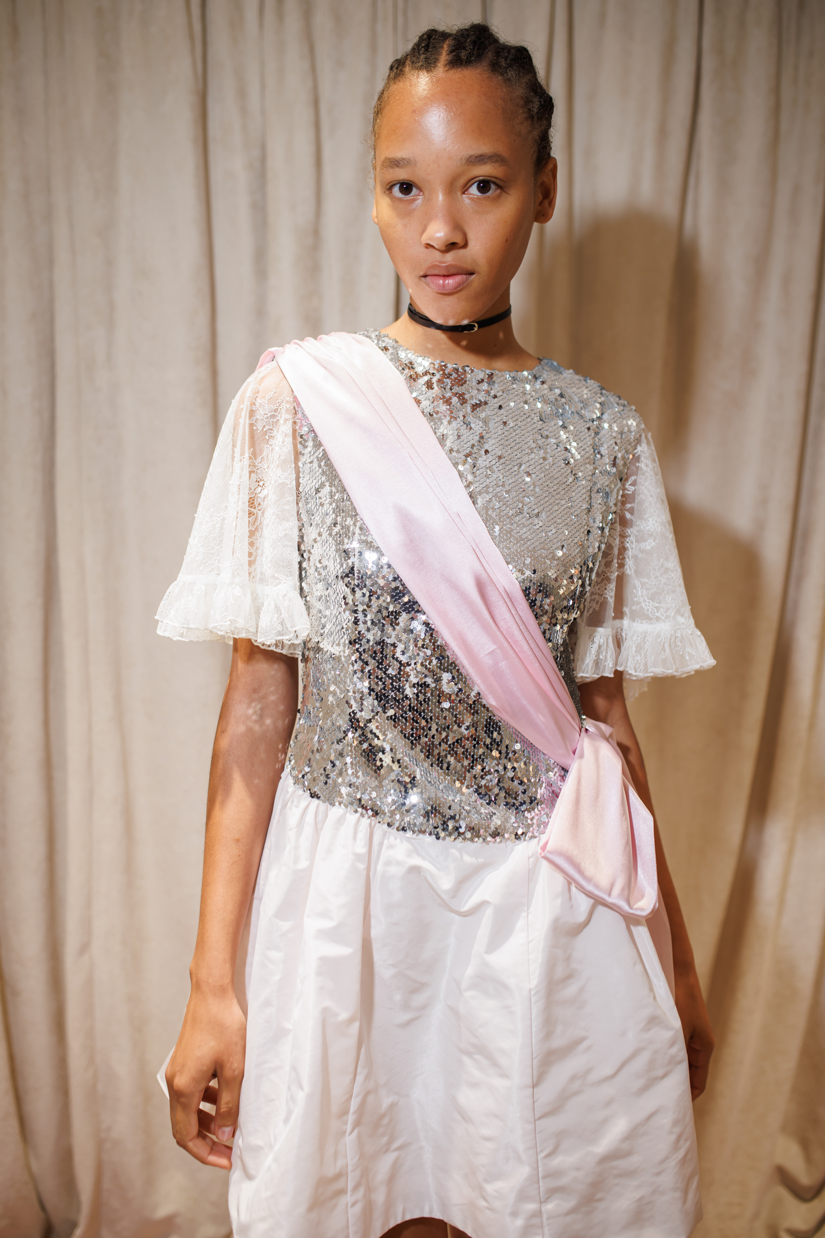 Sandy Liang Spring 2025 Fashion Show Backstage