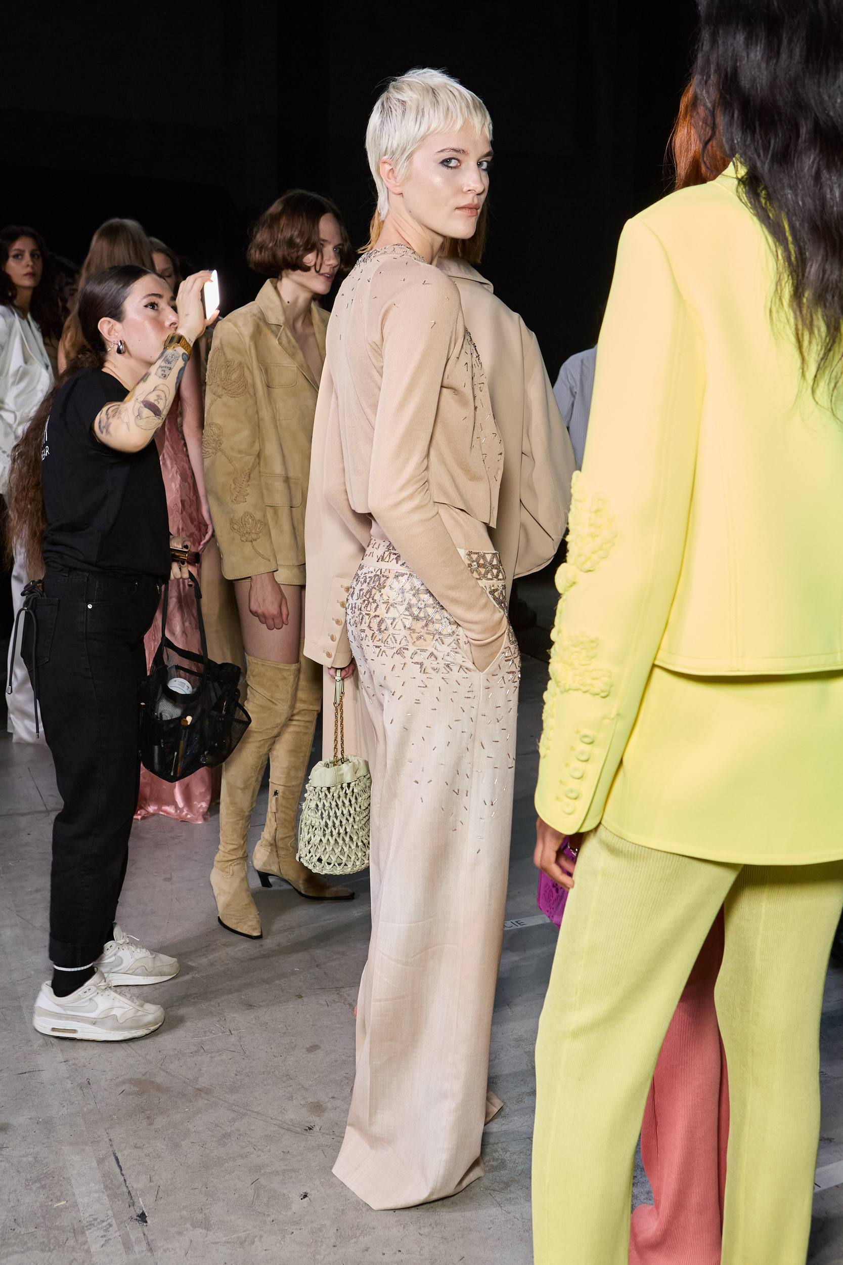 Ermanno Scervino Spring 2025 Fashion Show Backstage