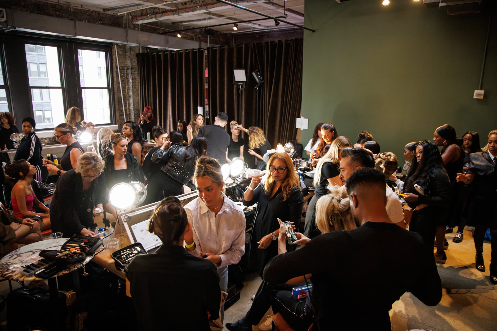 Sergio Hudson Spring 2025 Fashion Show Backstage