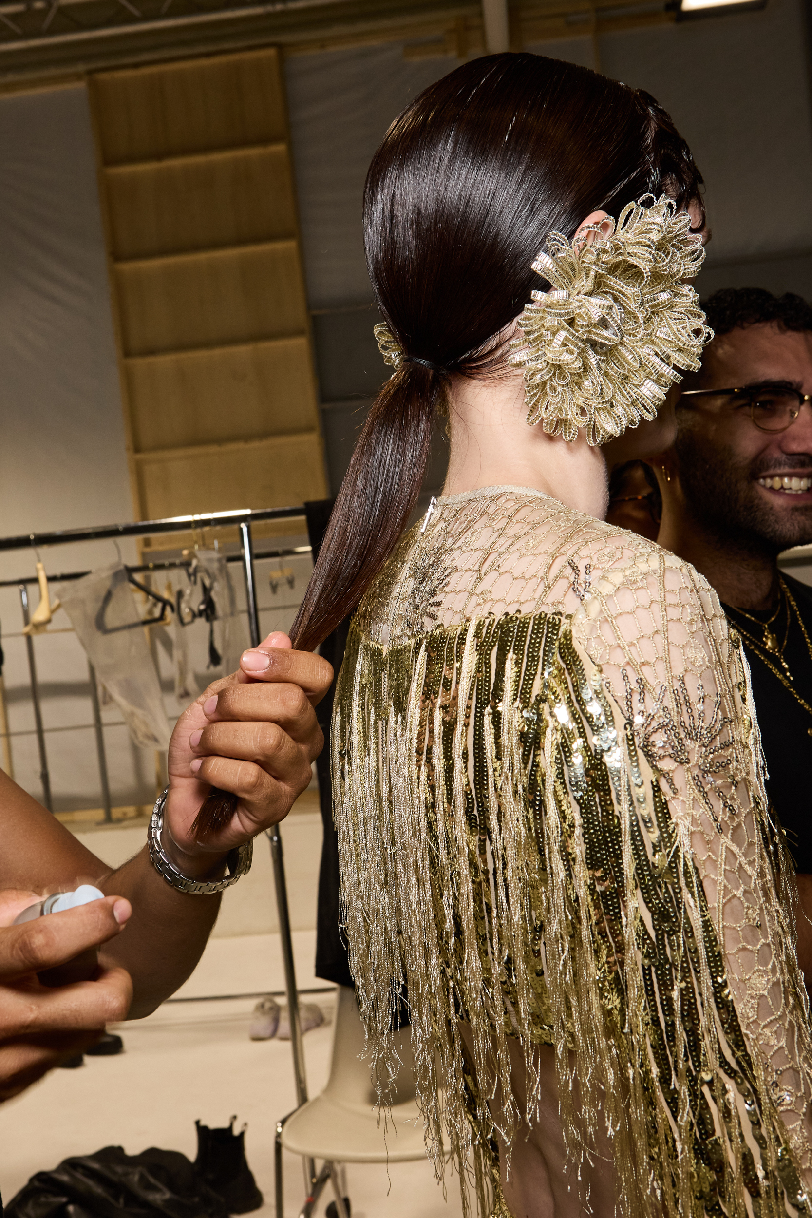 Shuting Qiu Spring 2025 Fashion Show Backstage