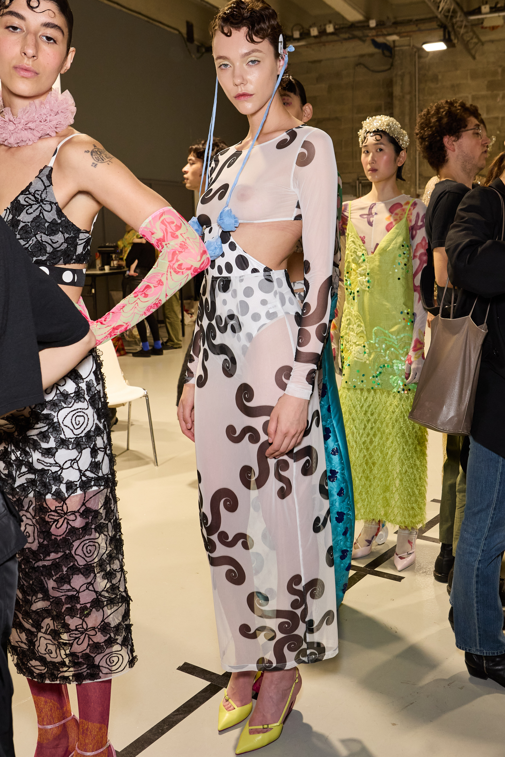 Shuting Qiu Spring 2025 Fashion Show Backstage