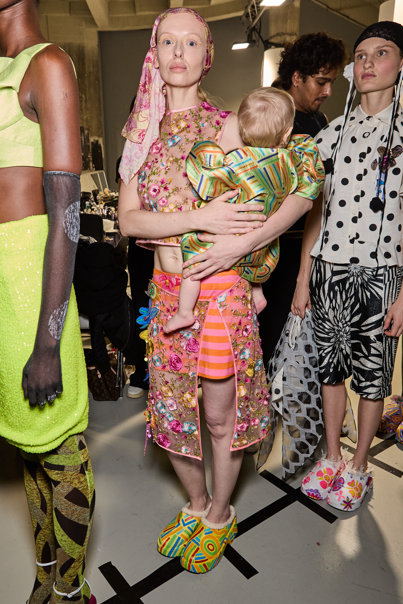 Shuting Qiu Spring 2025 Fashion Show Backstage