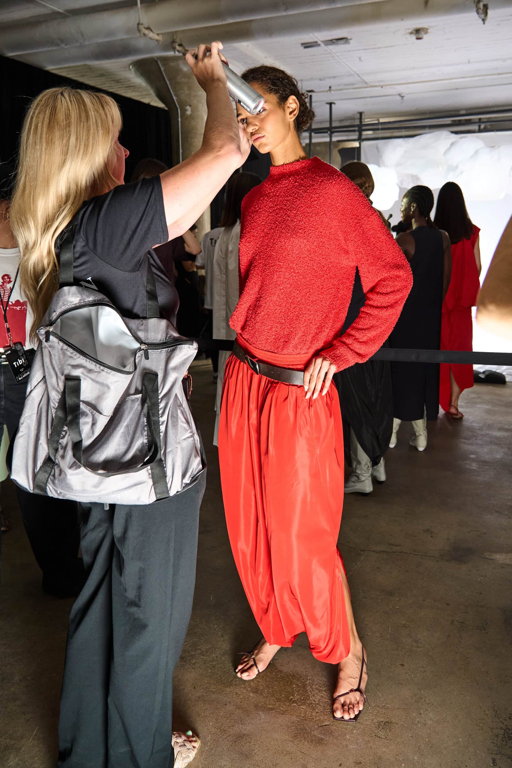 Tibi Spring 2025 Fashion Show Backstage