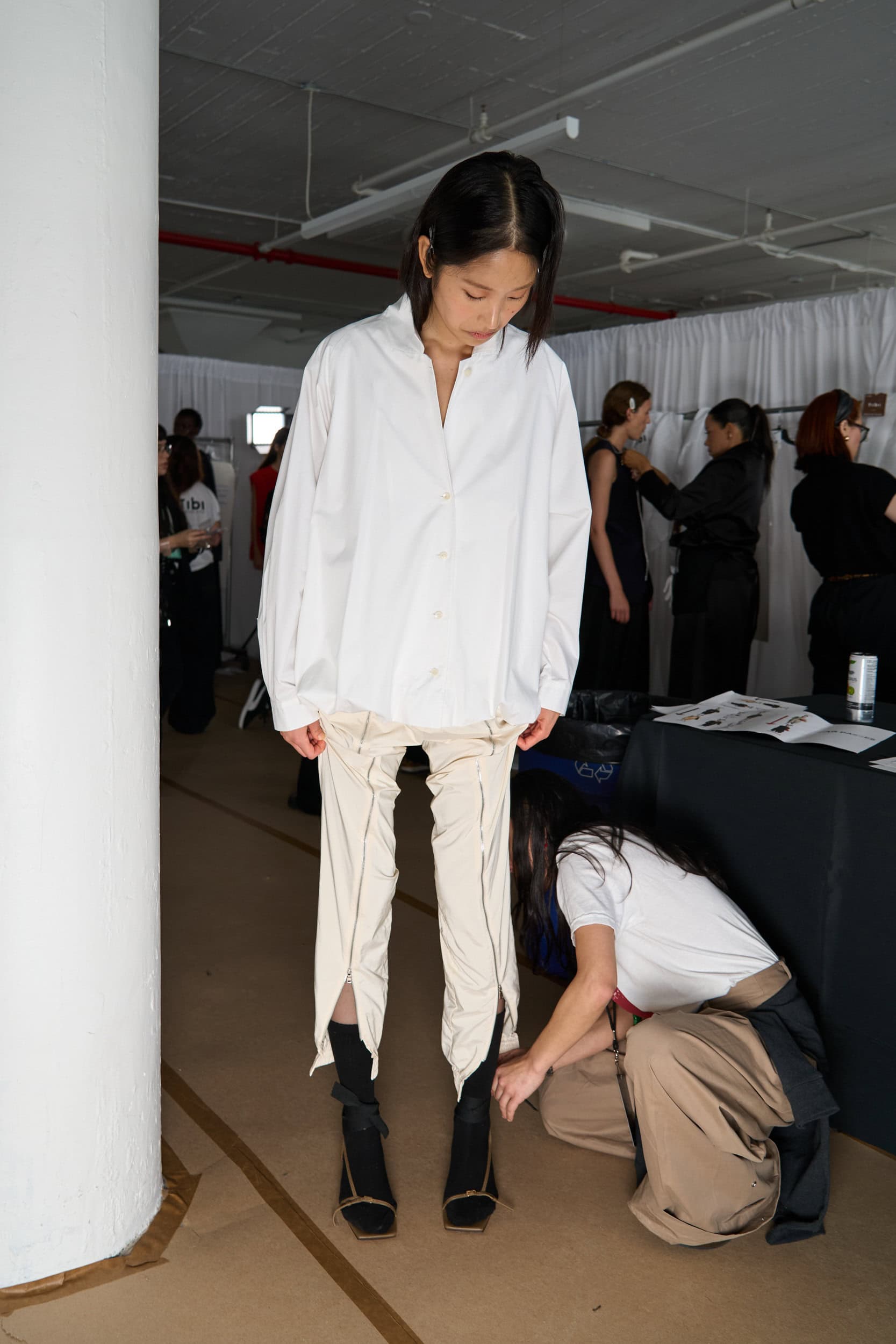 Tibi Spring 2025 Fashion Show Backstage