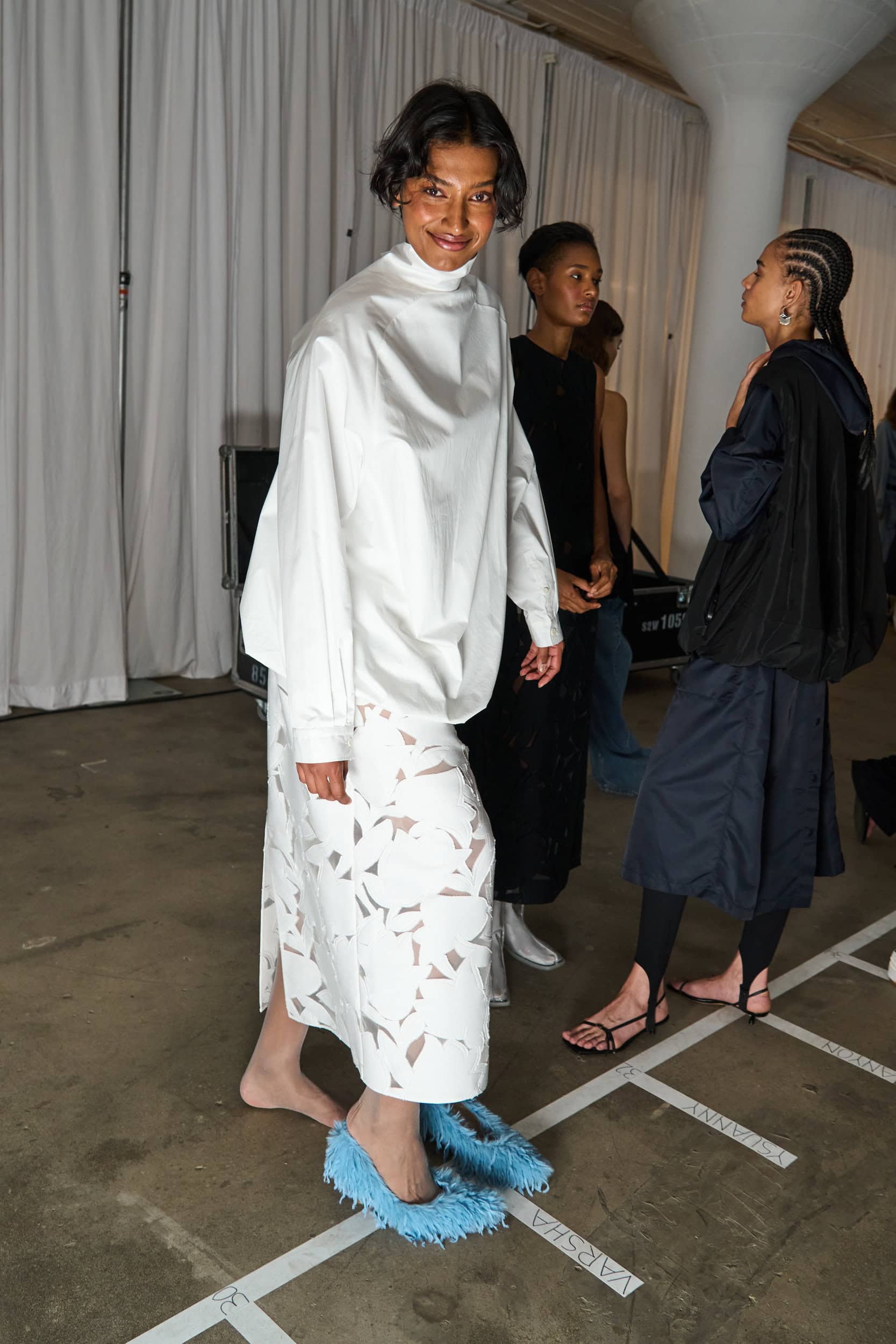 Tibi Spring 2025 Fashion Show Backstage