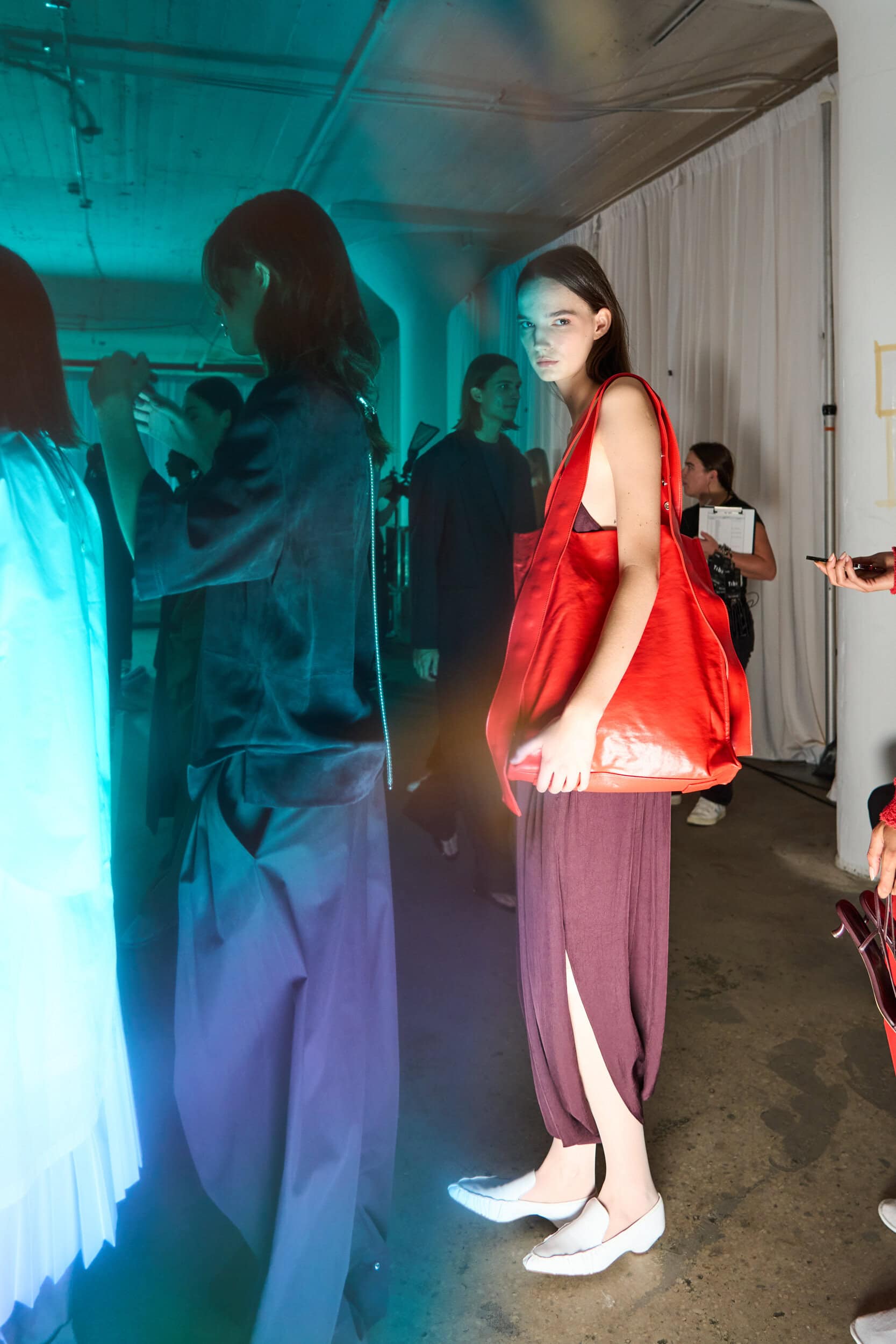 Tibi Spring 2025 Fashion Show Backstage