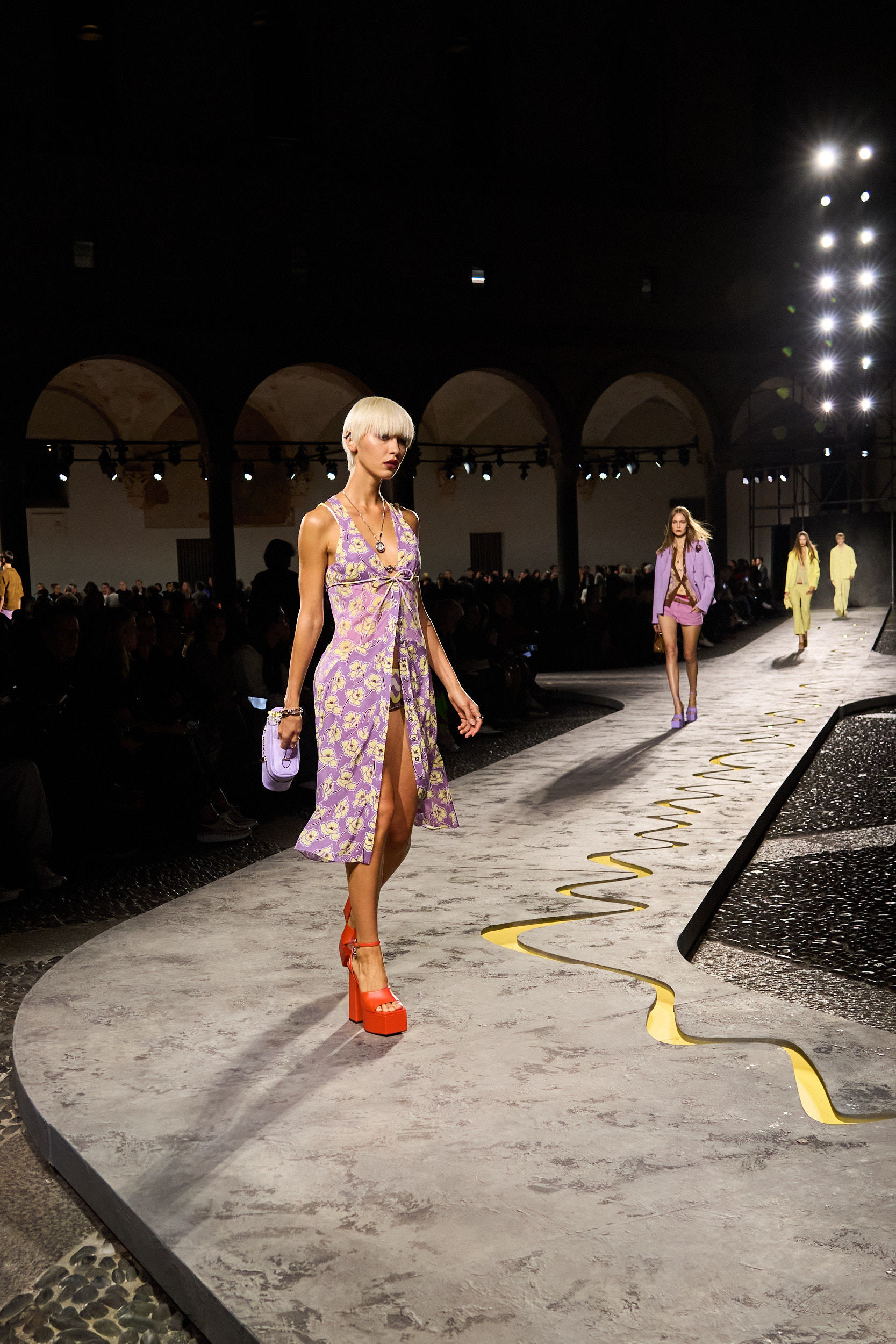 Versace Spring 2025 Fashion Show Atmosphere