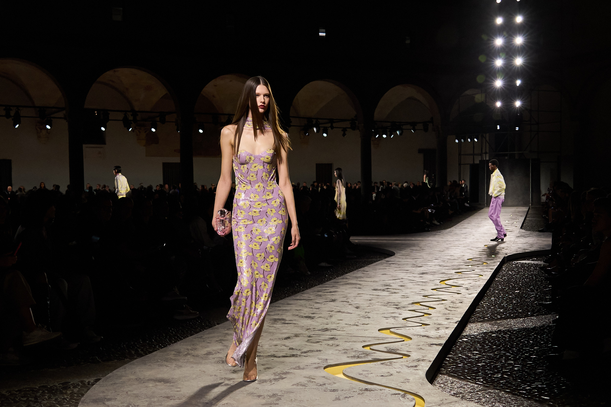 Versace Spring 2025 Fashion Show Atmosphere