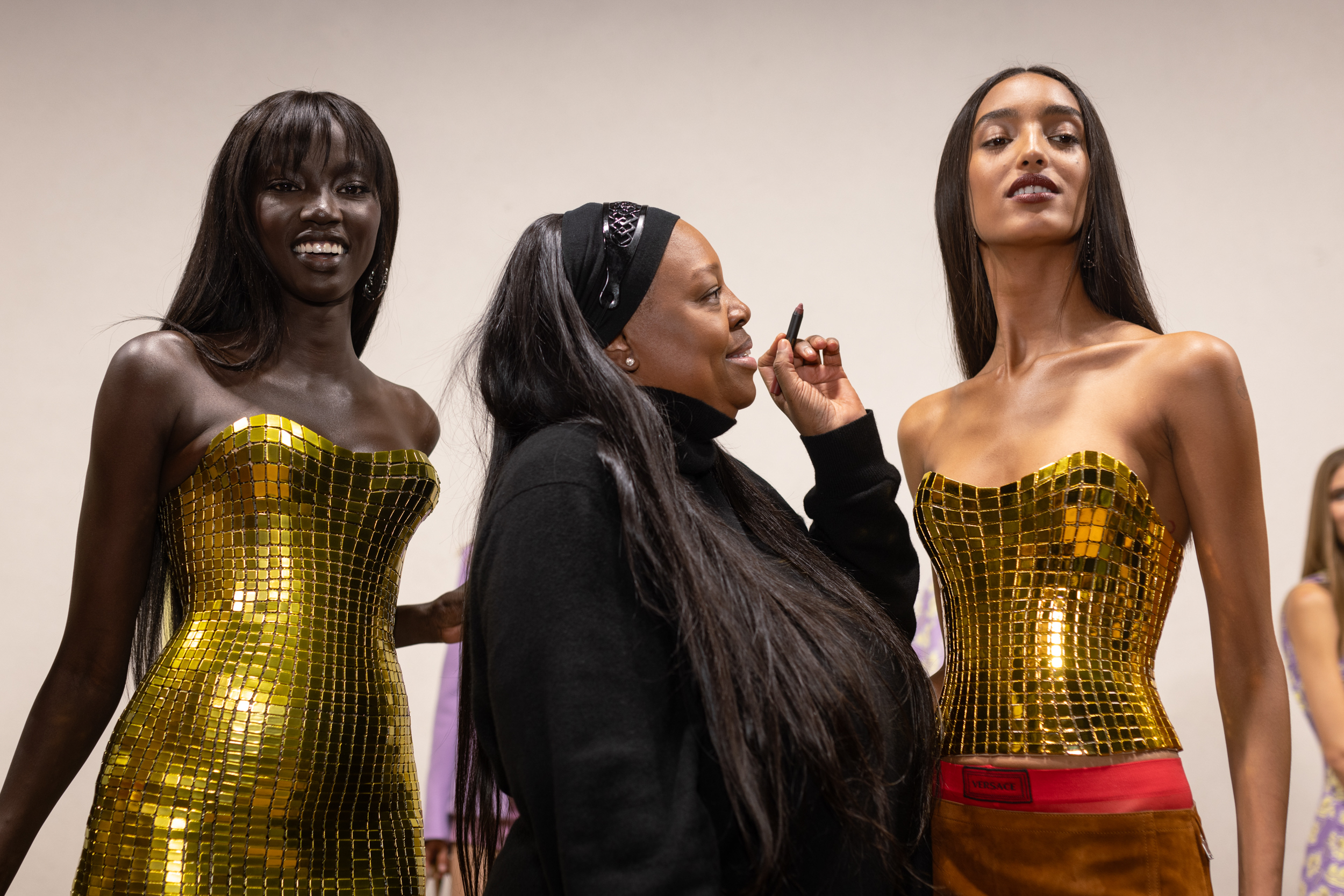 Versace Spring 2025 Fashion Show Backstage