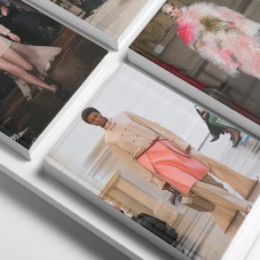 What to expect for London Fashion Week spring 2025 Insights article header with images from roksonda, richard Quinn, Erdem and Simone Rocha